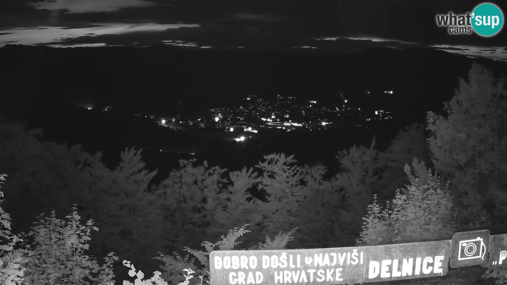 Panorama na Delnice – sa skijališta Petehovac