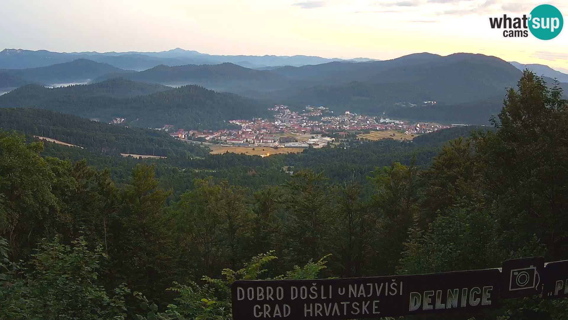 Panorama na Delnice – sa skijališta Petehovac