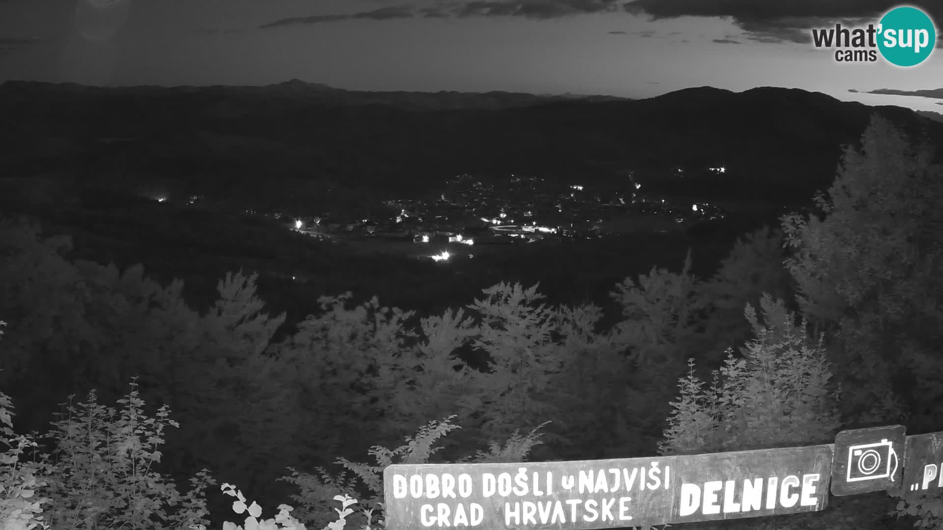 Panorama na Delnice – sa skijališta Petehovac
