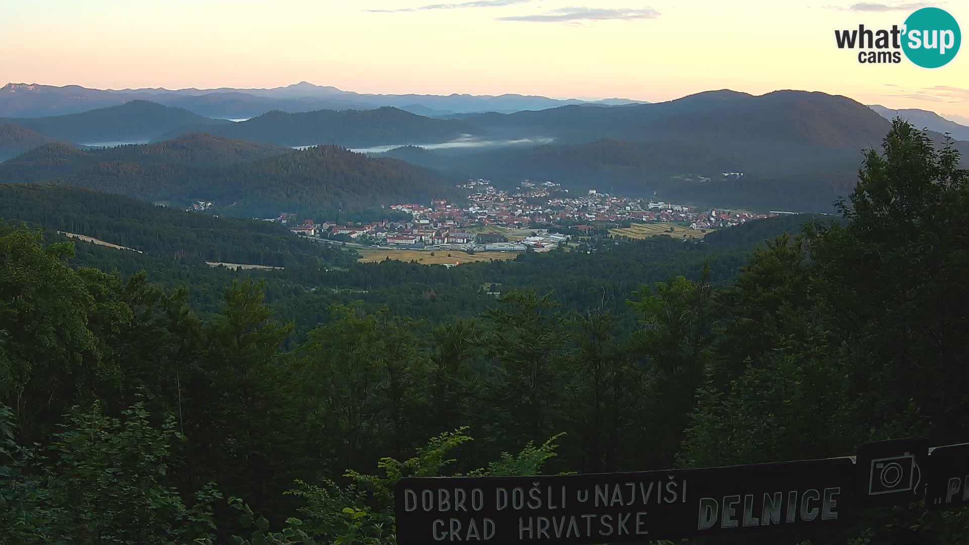 Panorama di Delnice – dalla stazione sciistica Petehovac