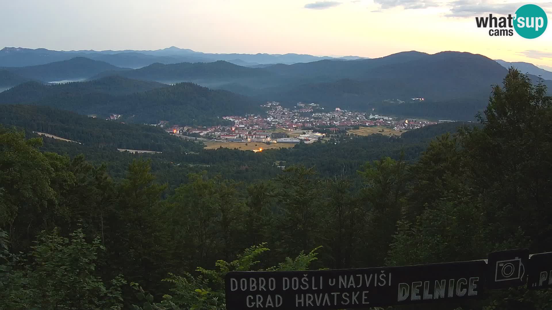 Panorama na Delnice – sa skijališta Petehovac