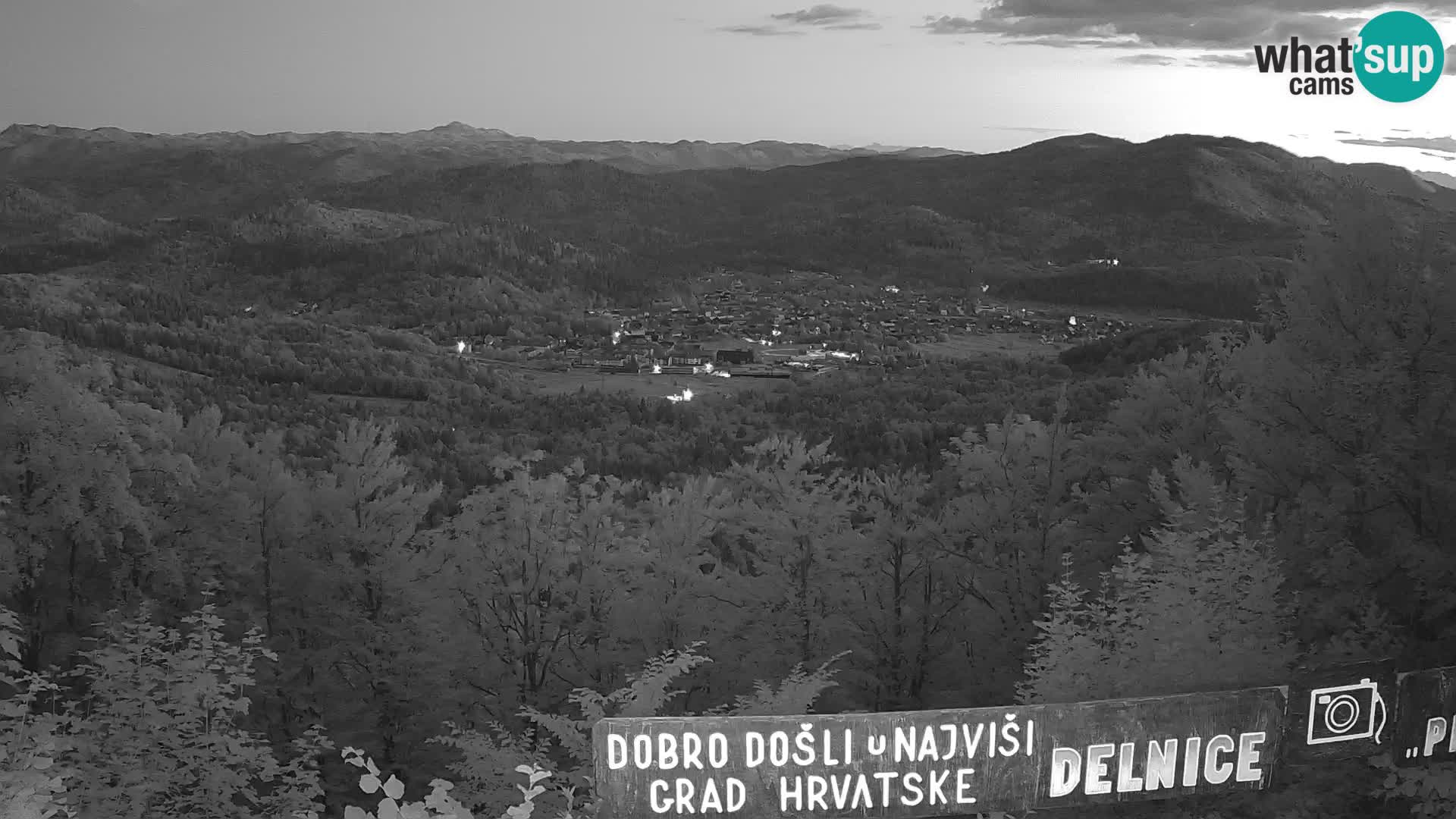 Panorama di Delnice – dalla stazione sciistica Petehovac