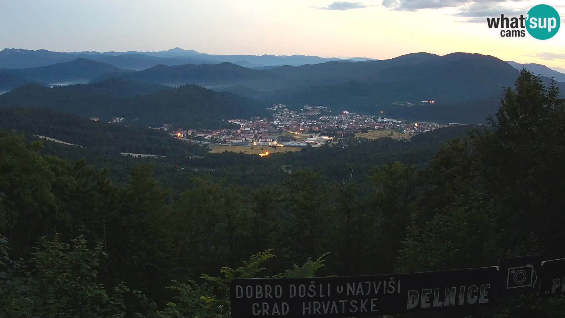 Panorama na Delnice – sa skijališta Petehovac
