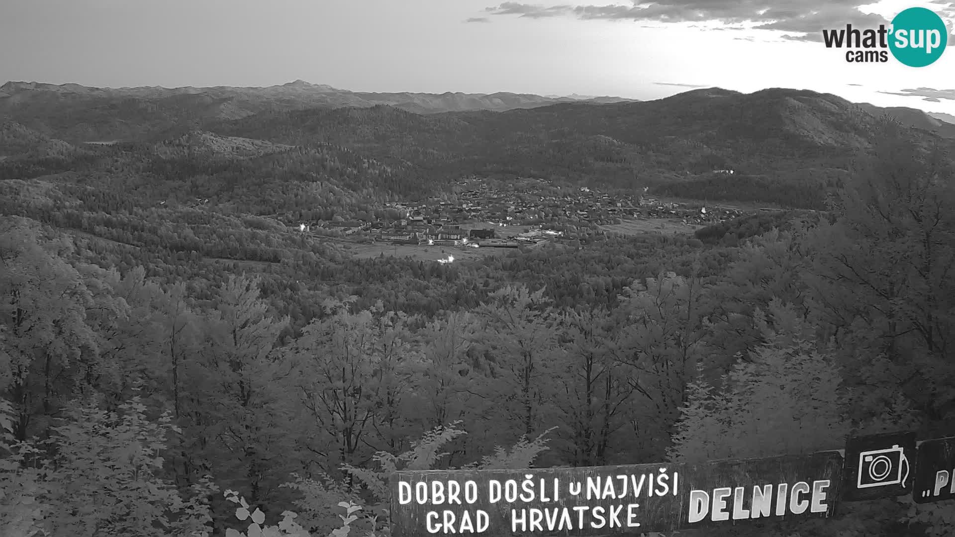 Panorama na Delnice – sa skijališta Petehovac