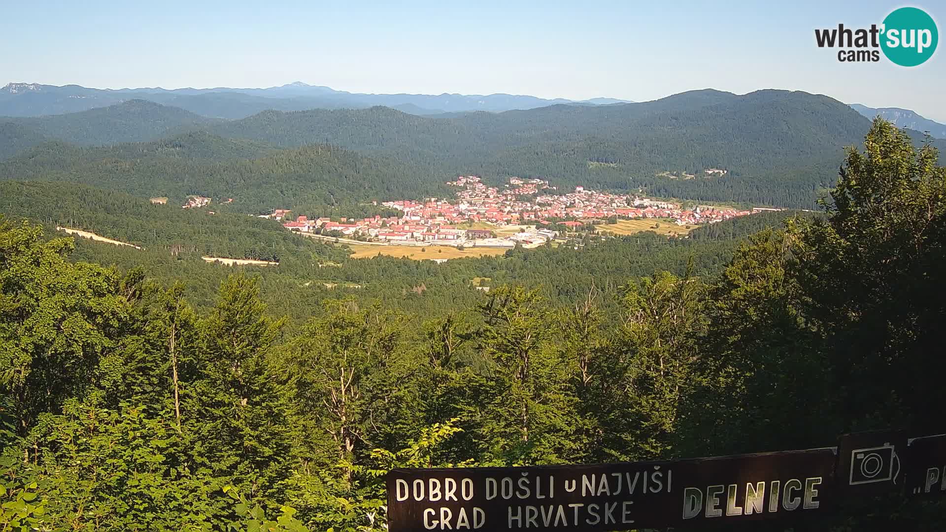 Panorama di Delnice – dalla stazione sciistica Petehovac