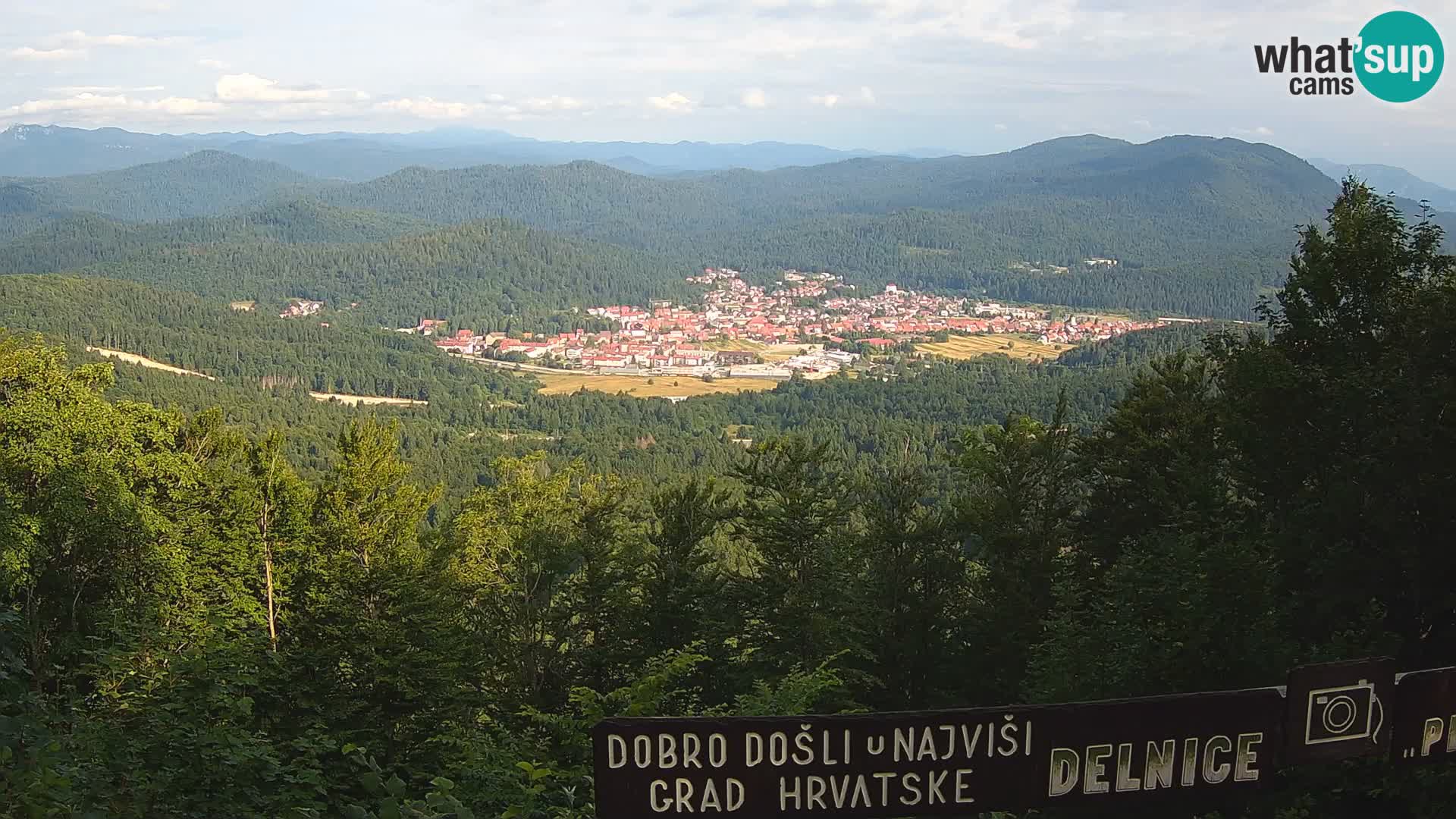 Panorama Delnice – from Ski centar Petehovac
