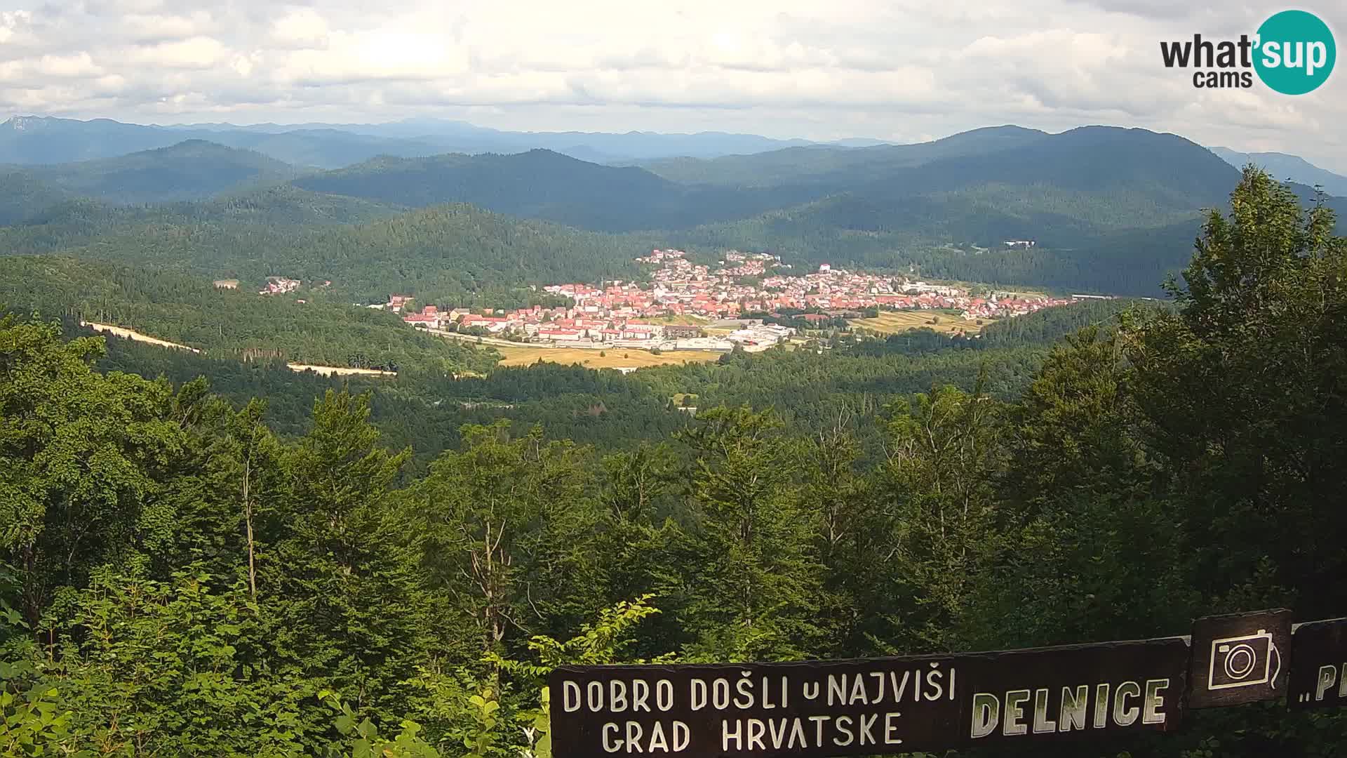 Panorama Delnice – from Ski centar Petehovac