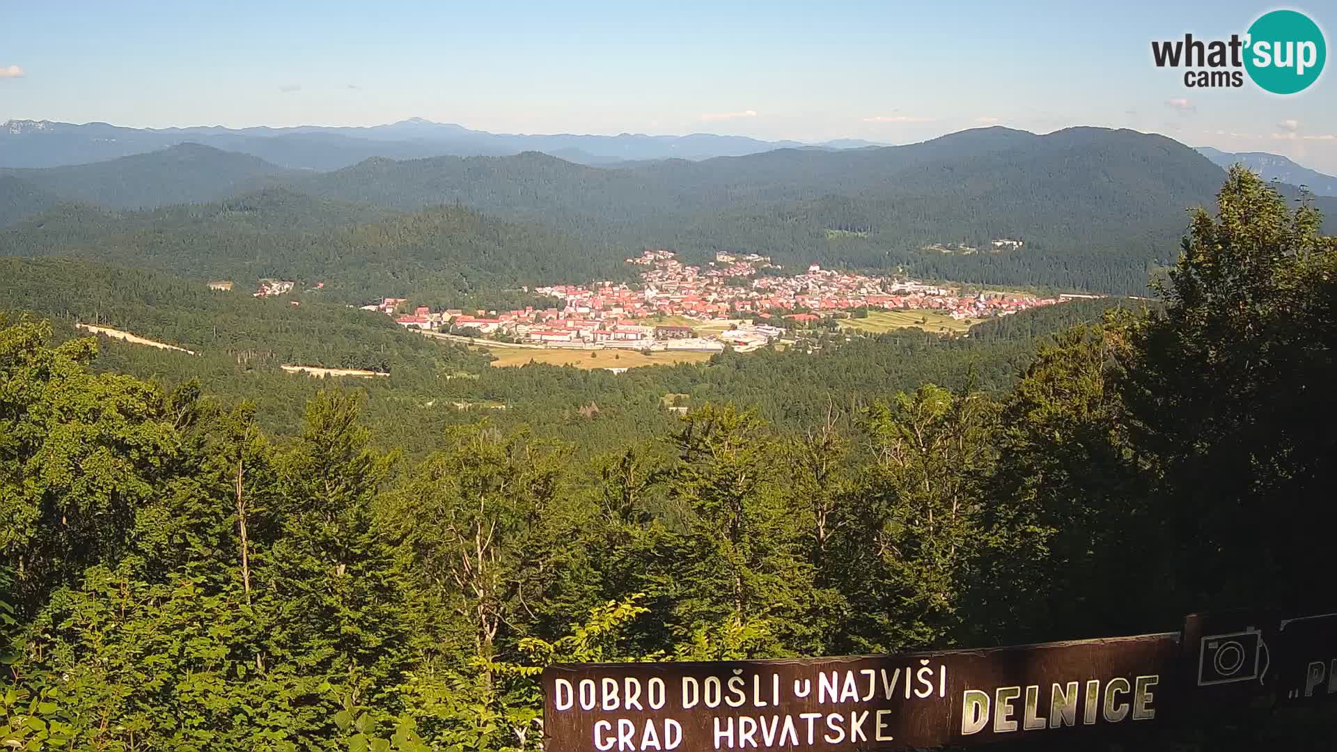 Panorama Delnice – from Ski centar Petehovac
