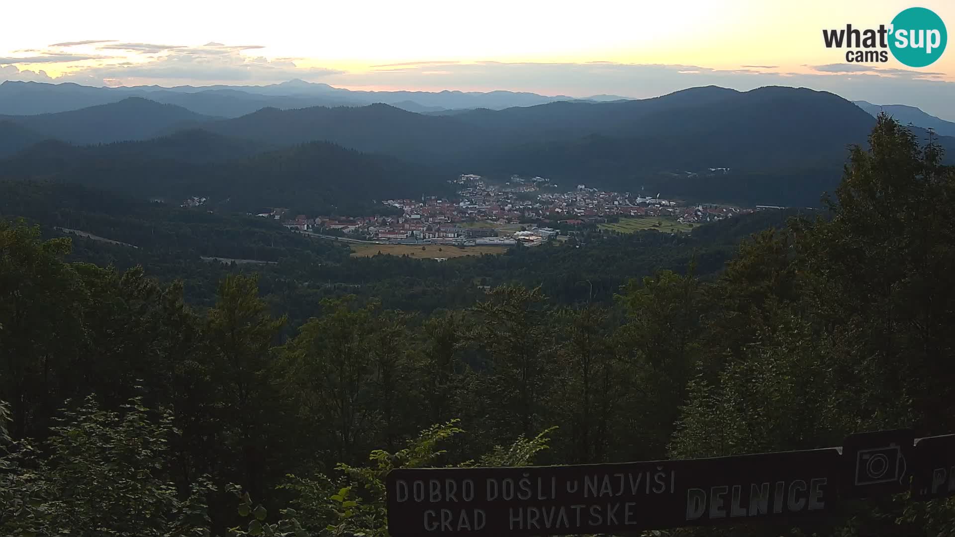 Panorama di Delnice – dalla stazione sciistica Petehovac