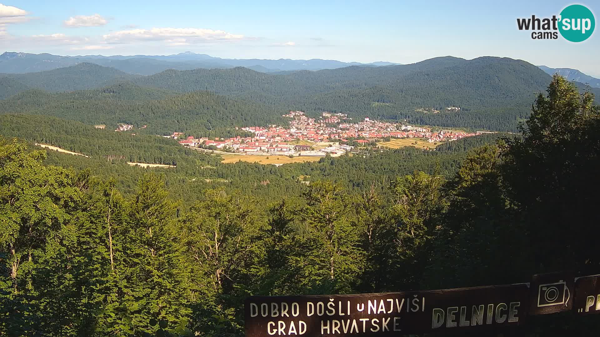 Panorama di Delnice – dalla stazione sciistica Petehovac