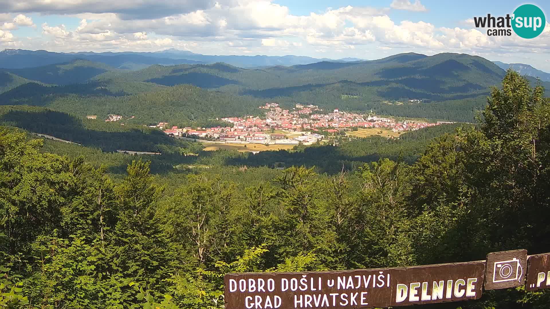 Panorama di Delnice – dalla stazione sciistica Petehovac