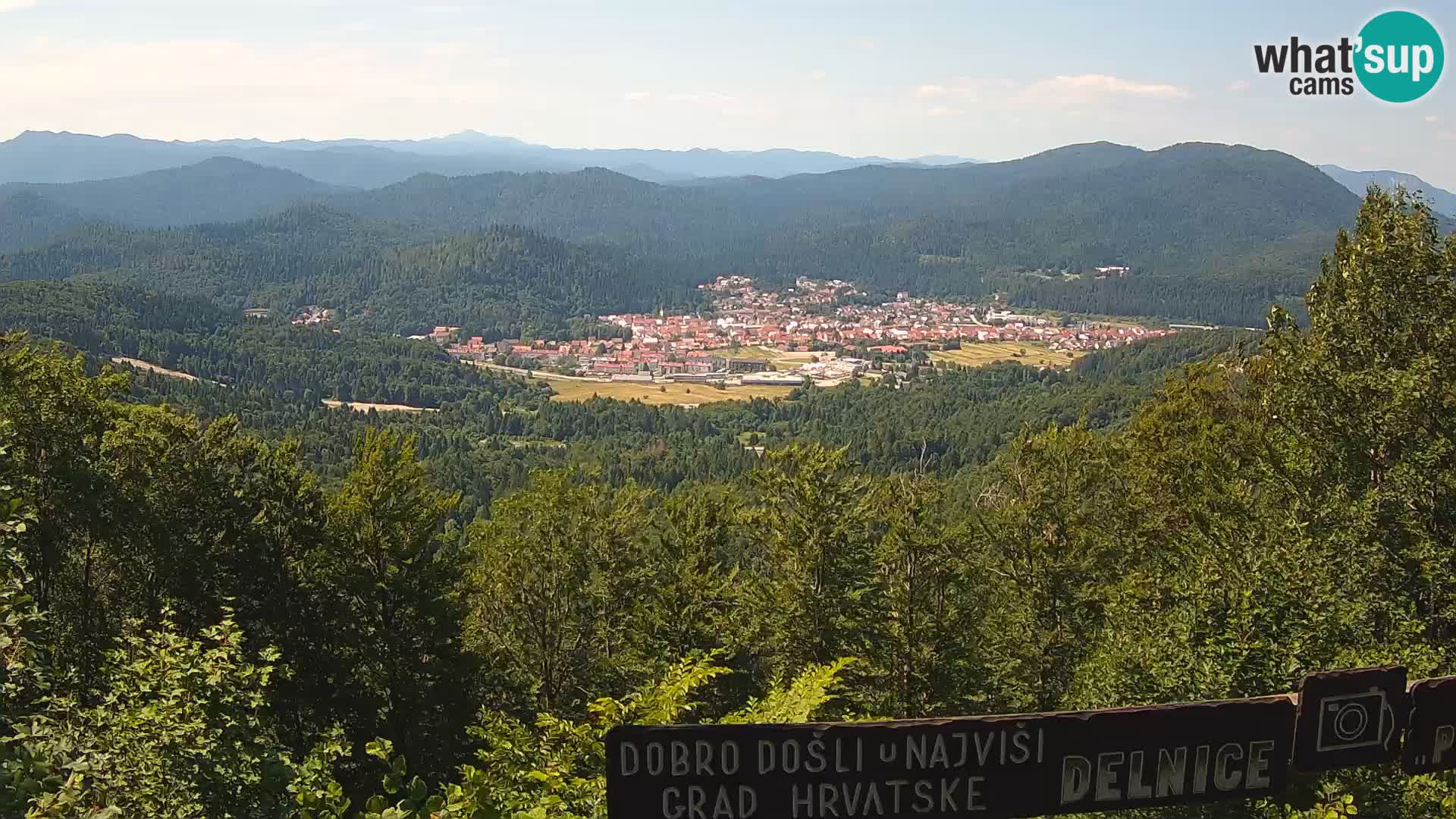Panorama na Delnice – sa skijališta Petehovac