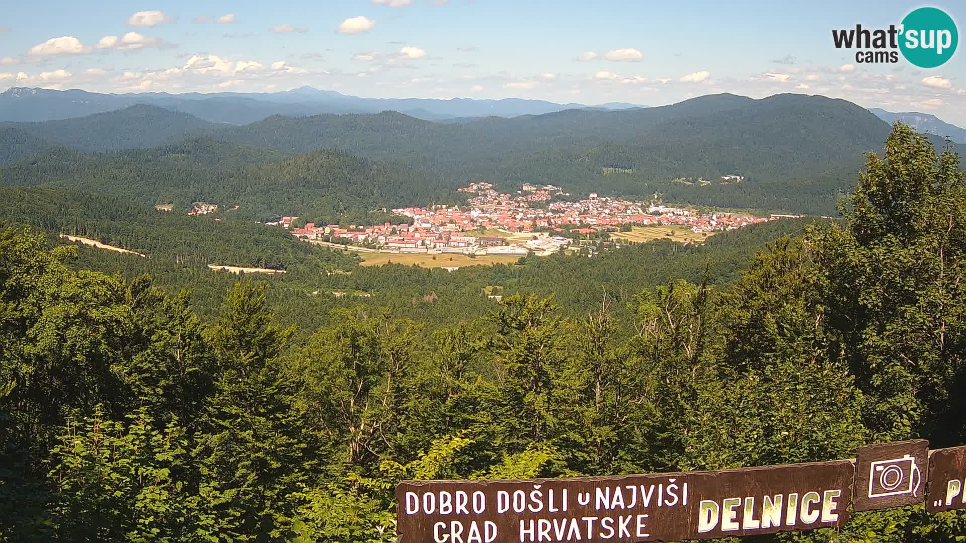 Panorama Delnice – from Ski centar Petehovac