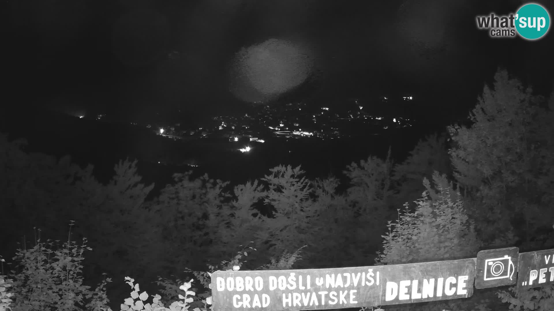 Panorama Delnice – vom Skigebiet Petehovac