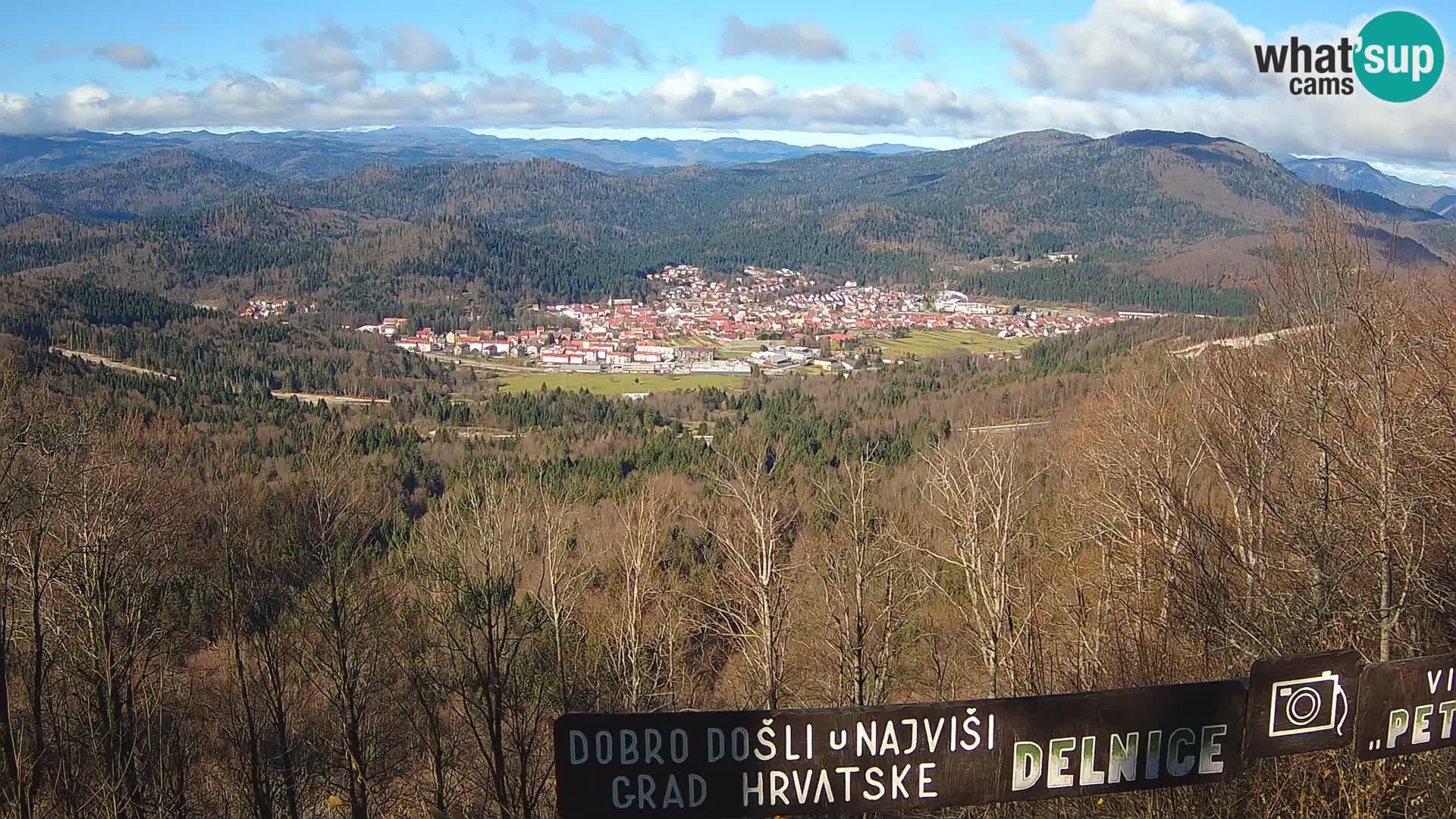 Panorama di Delnice – dalla stazione sciistica Petehovac