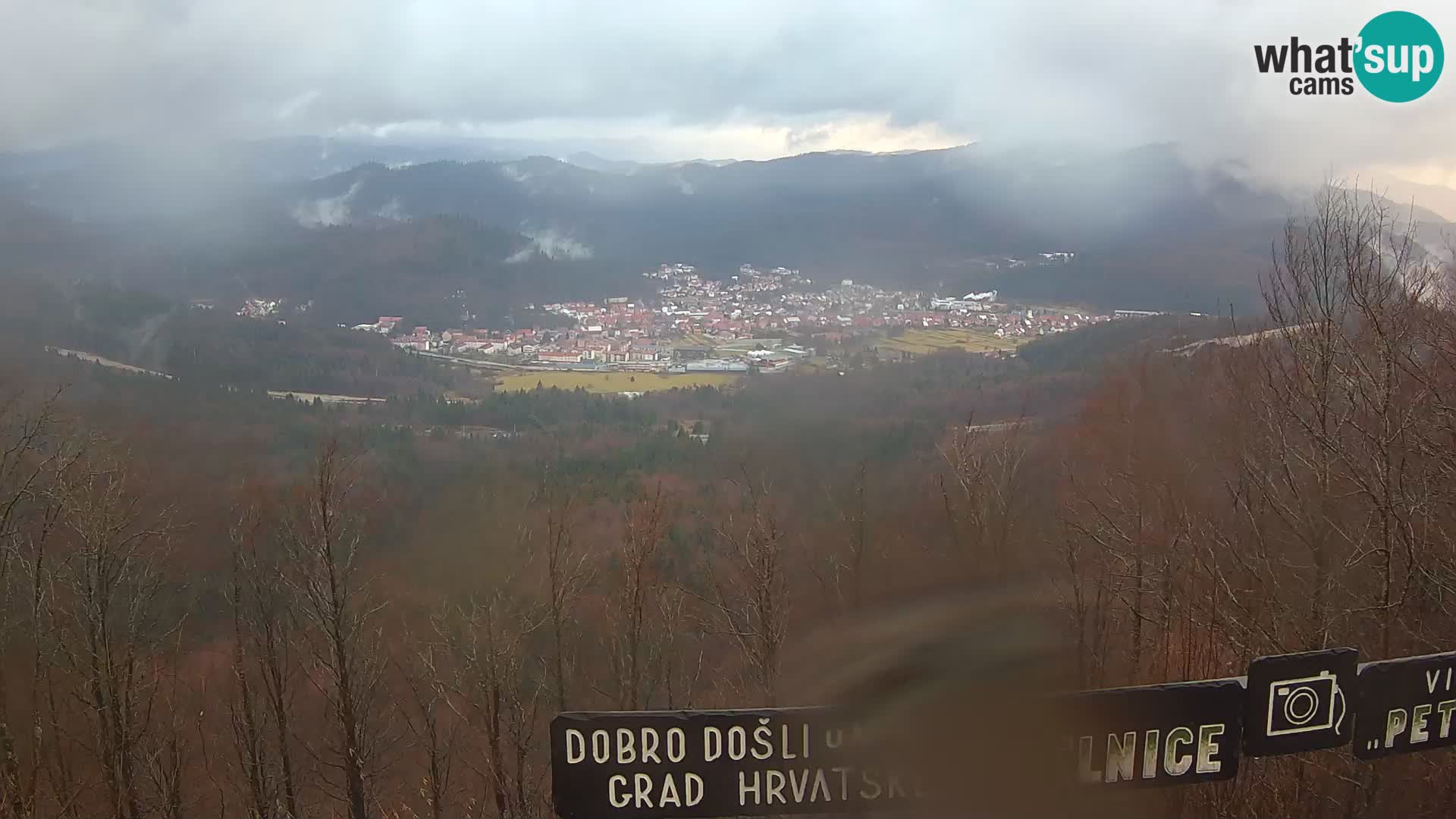 Panorama na Delnice – sa skijališta Petehovac