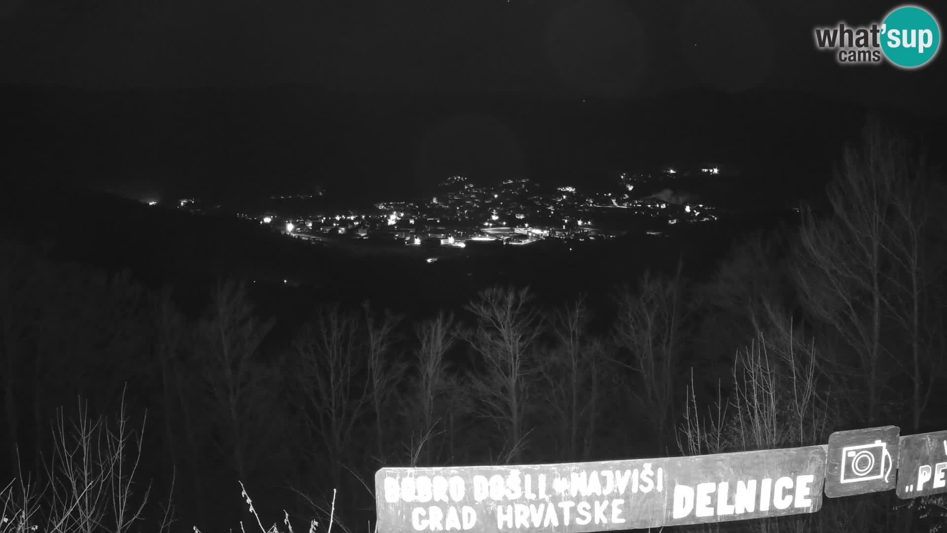 Panorama Delnice – vom Skigebiet Petehovac