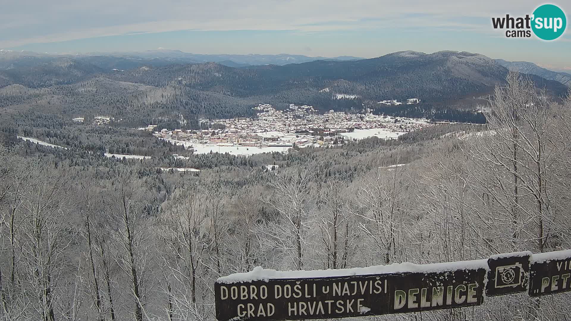 Panorama Delnice – from Ski centar Petehovac