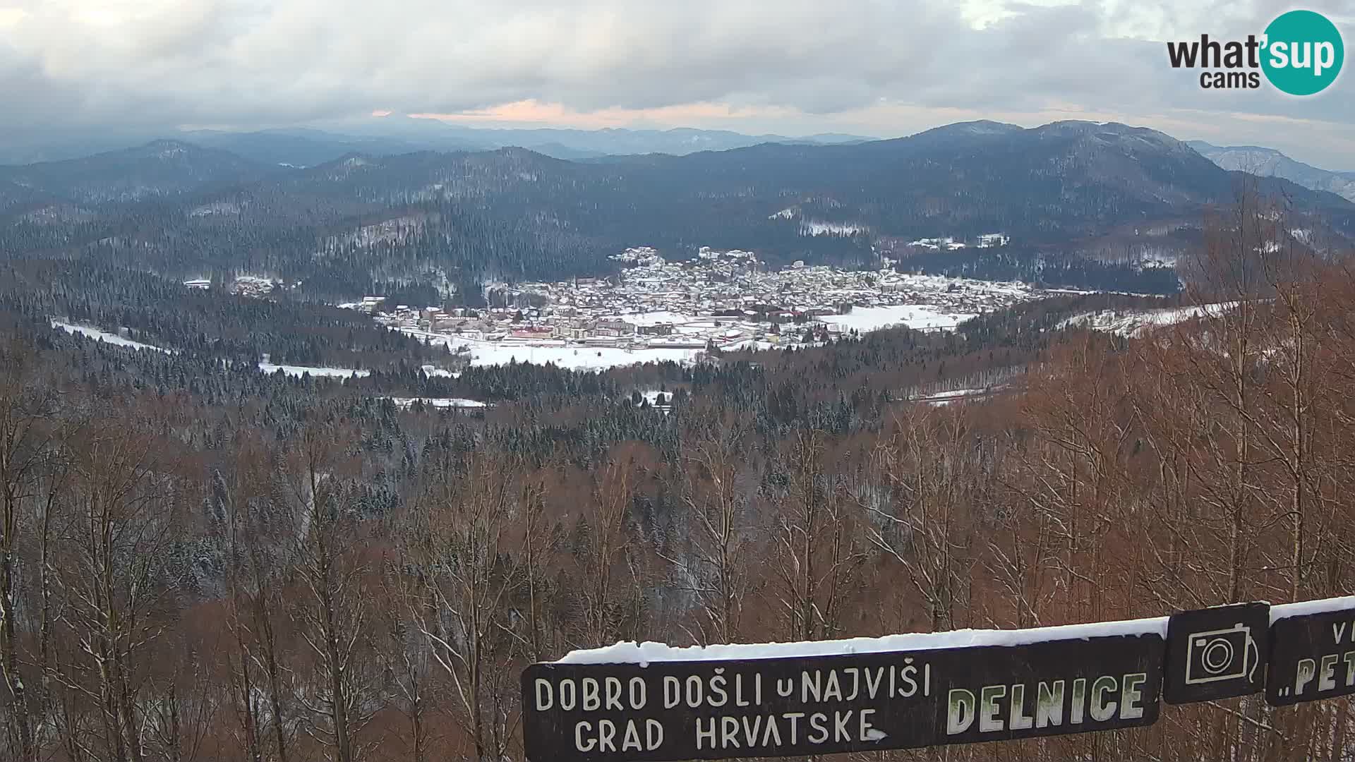 Panorama Delnice – from Ski centar Petehovac
