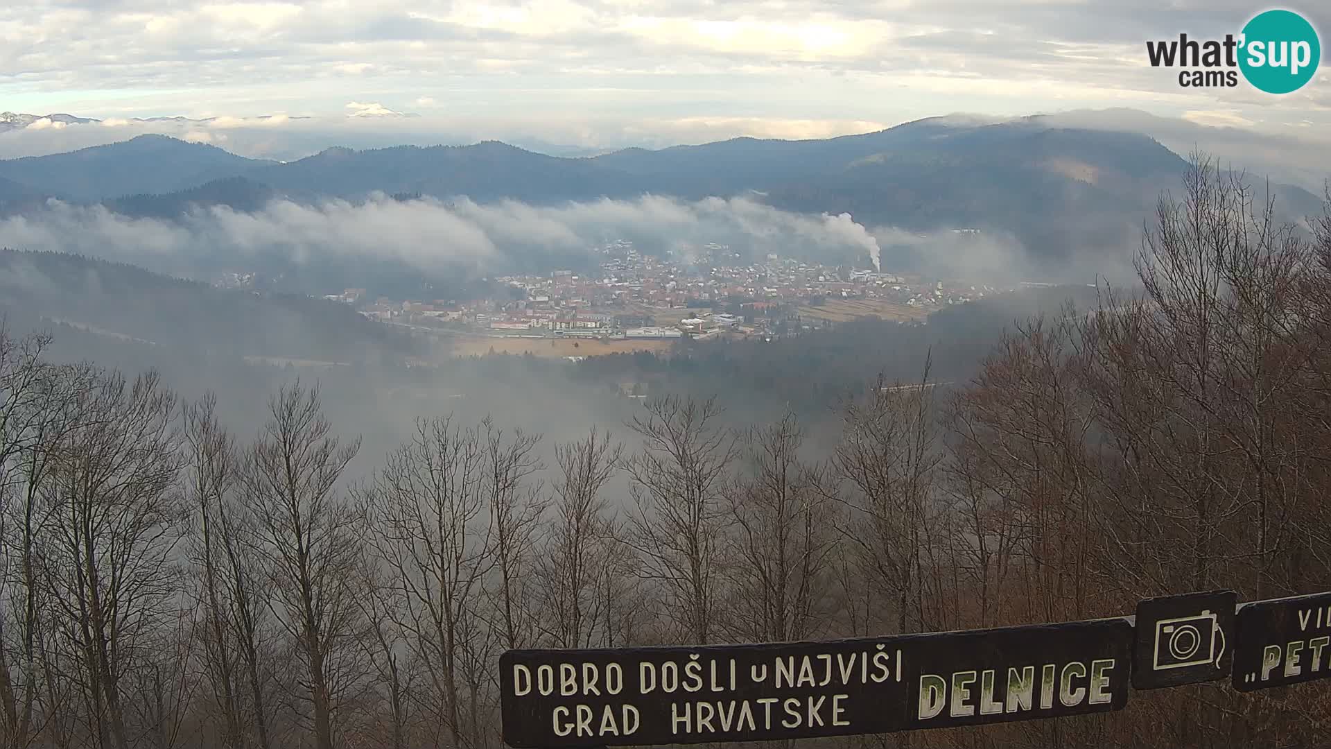 Panorama na Delnice – sa skijališta Petehovac