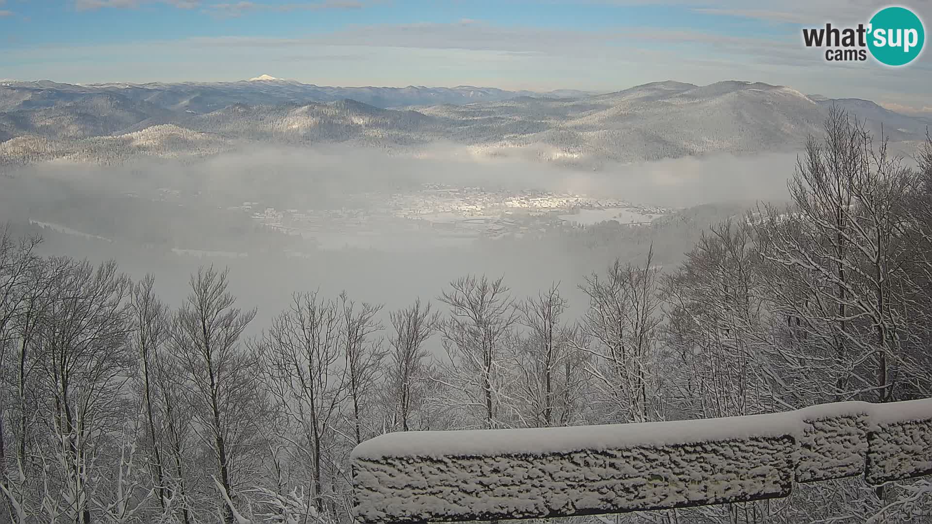 Panorama na Delnice – sa skijališta Petehovac