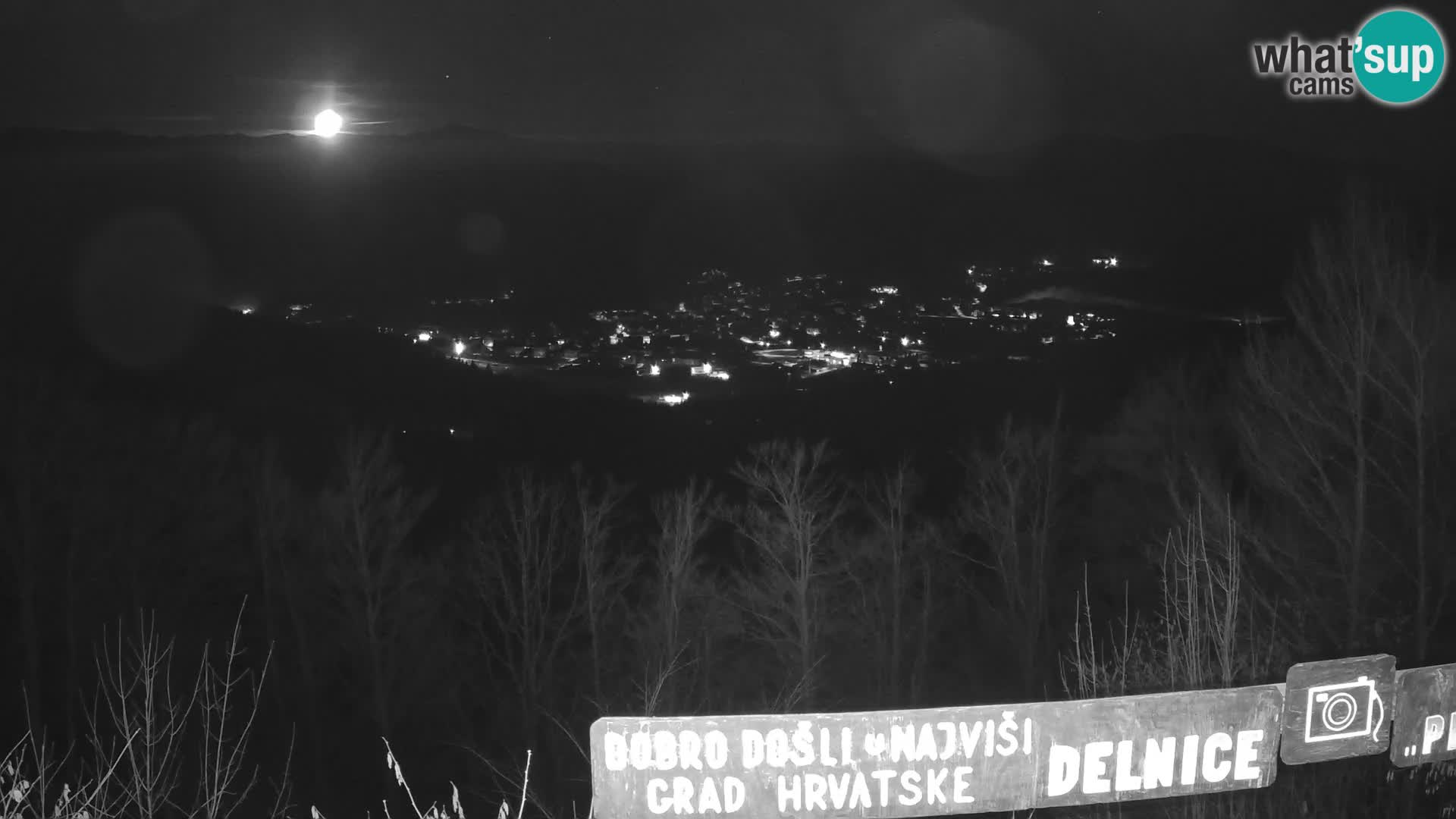 Panorama Delnice – vom Skigebiet Petehovac