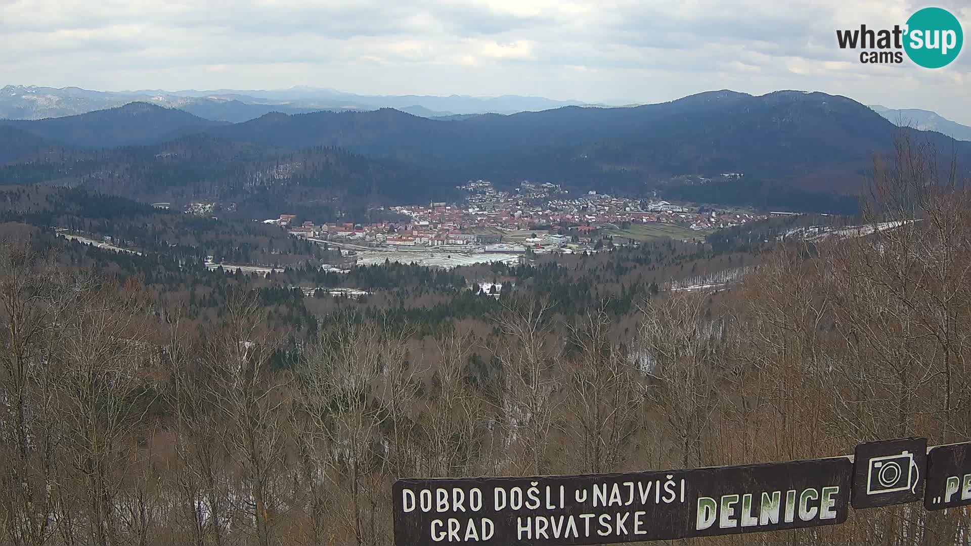 Panorama na Delnice – sa skijališta Petehovac