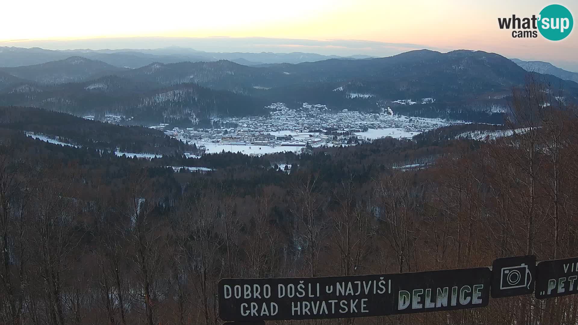 Panorama Delnice – from Ski centar Petehovac