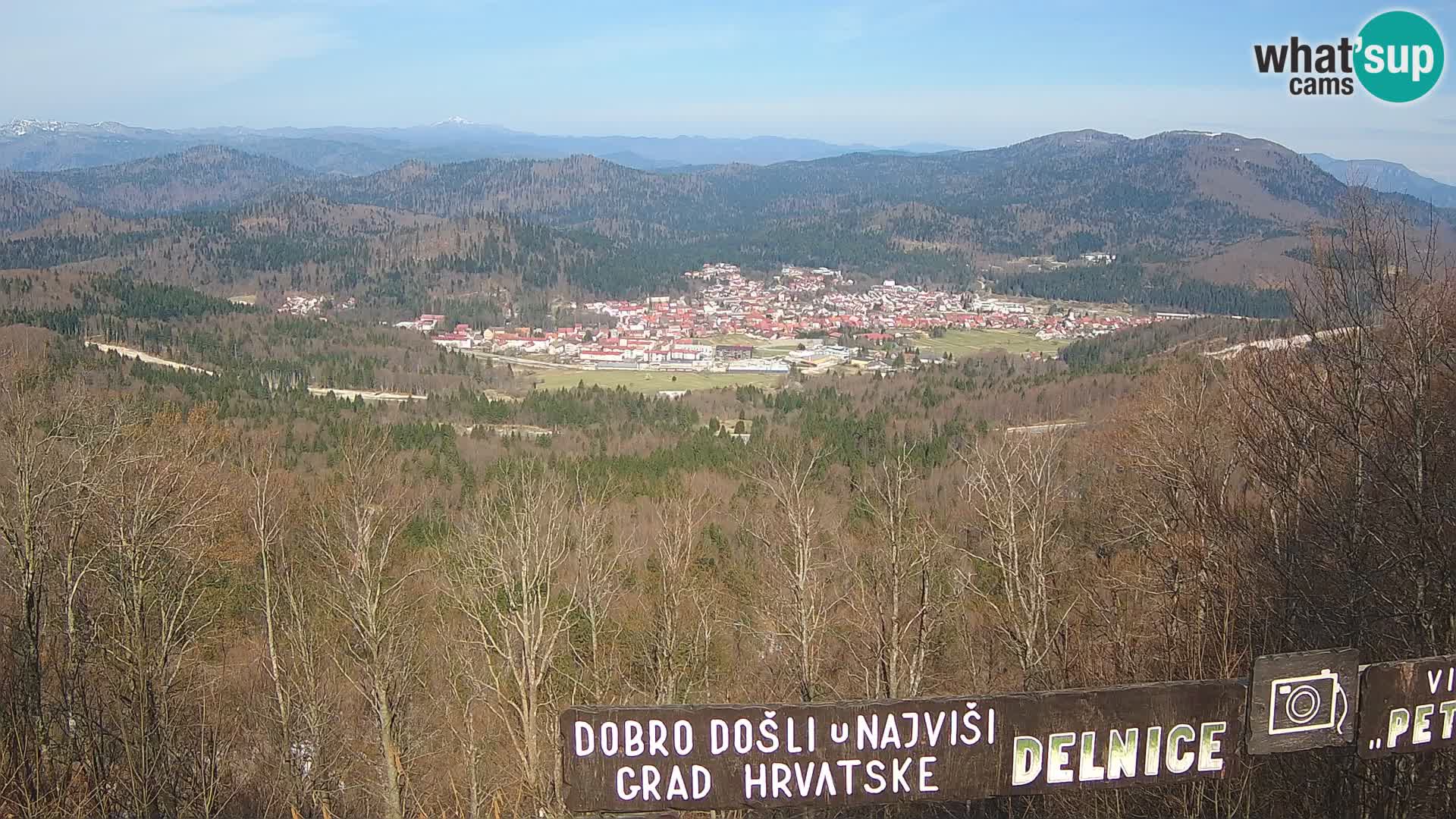 Panorama na Delnice – sa skijališta Petehovac