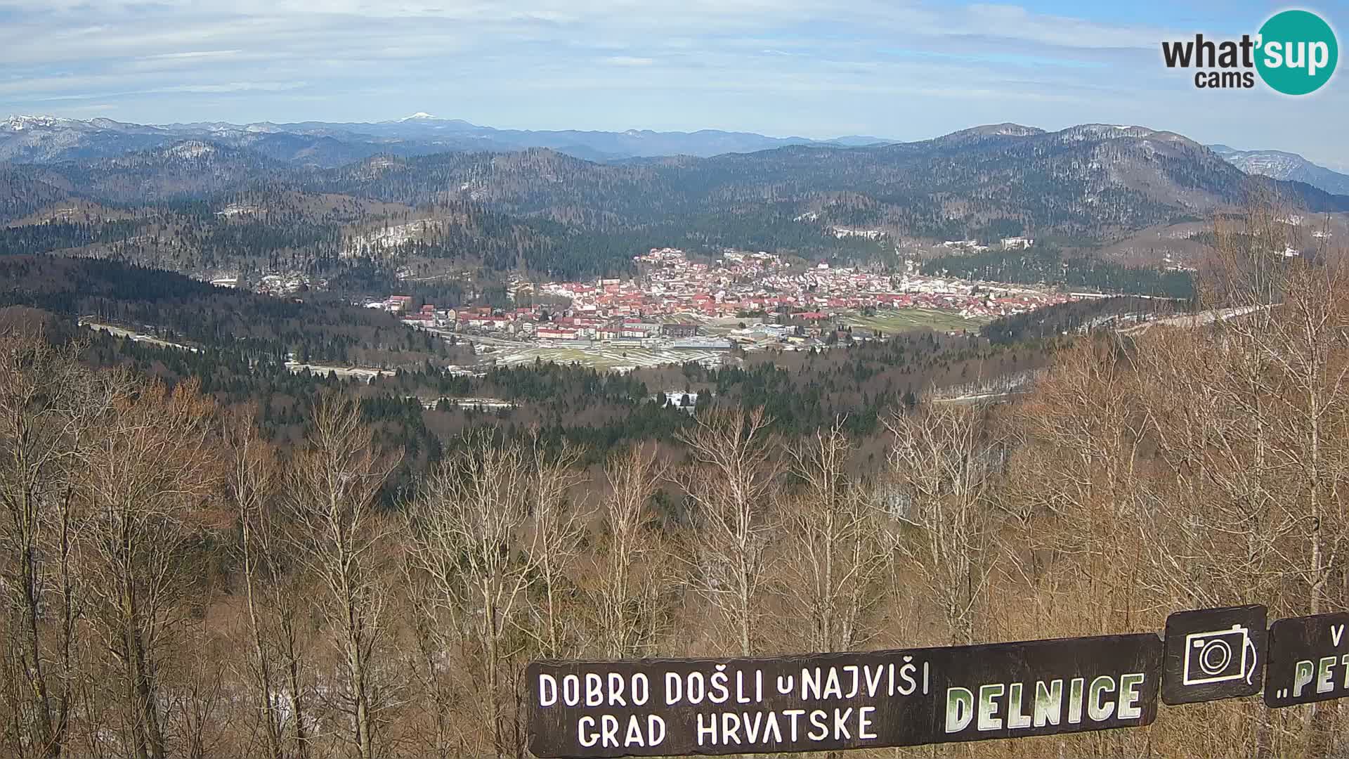 Panorama di Delnice – dalla stazione sciistica Petehovac