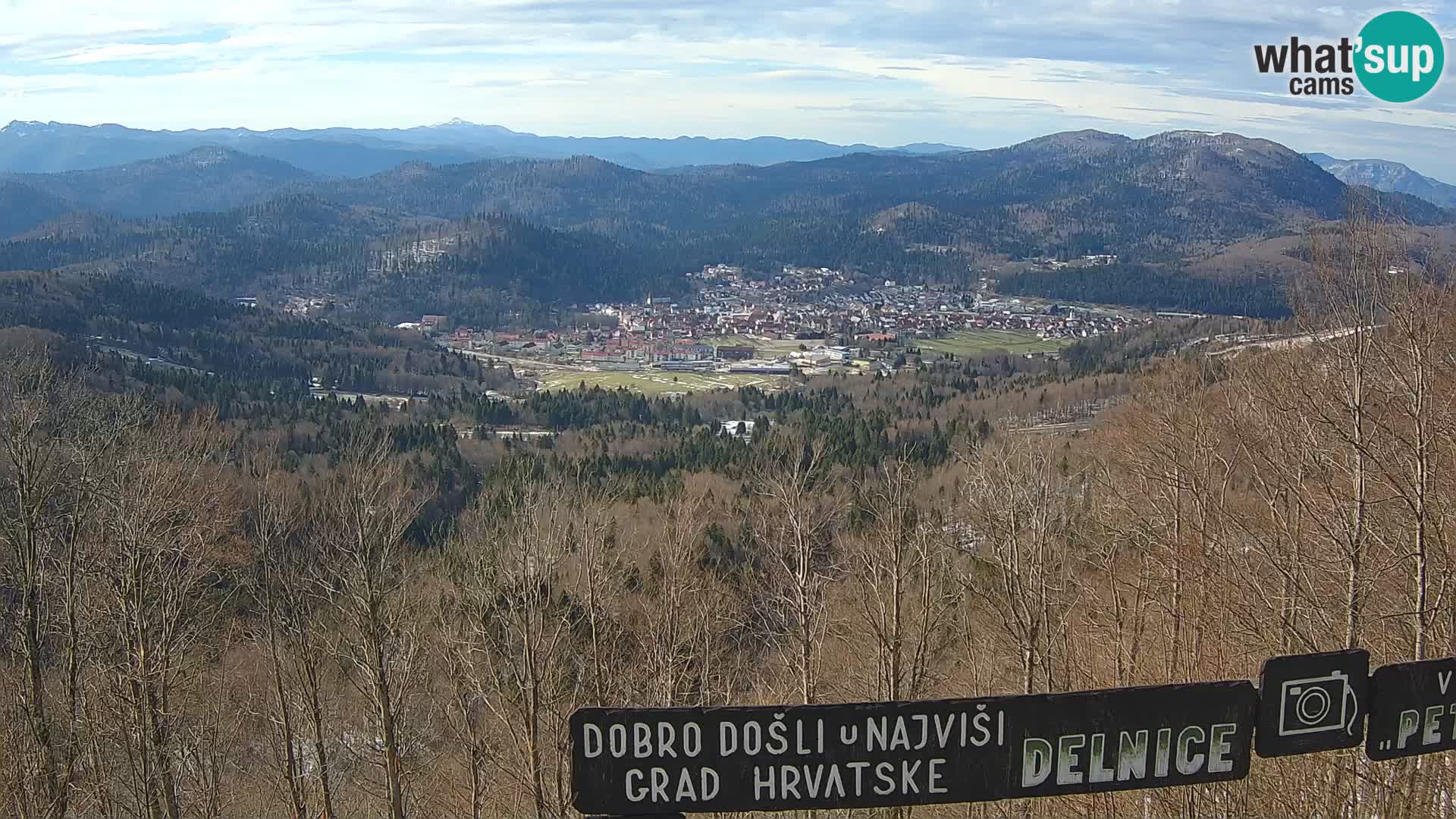 Panorama na Delnice – sa skijališta Petehovac