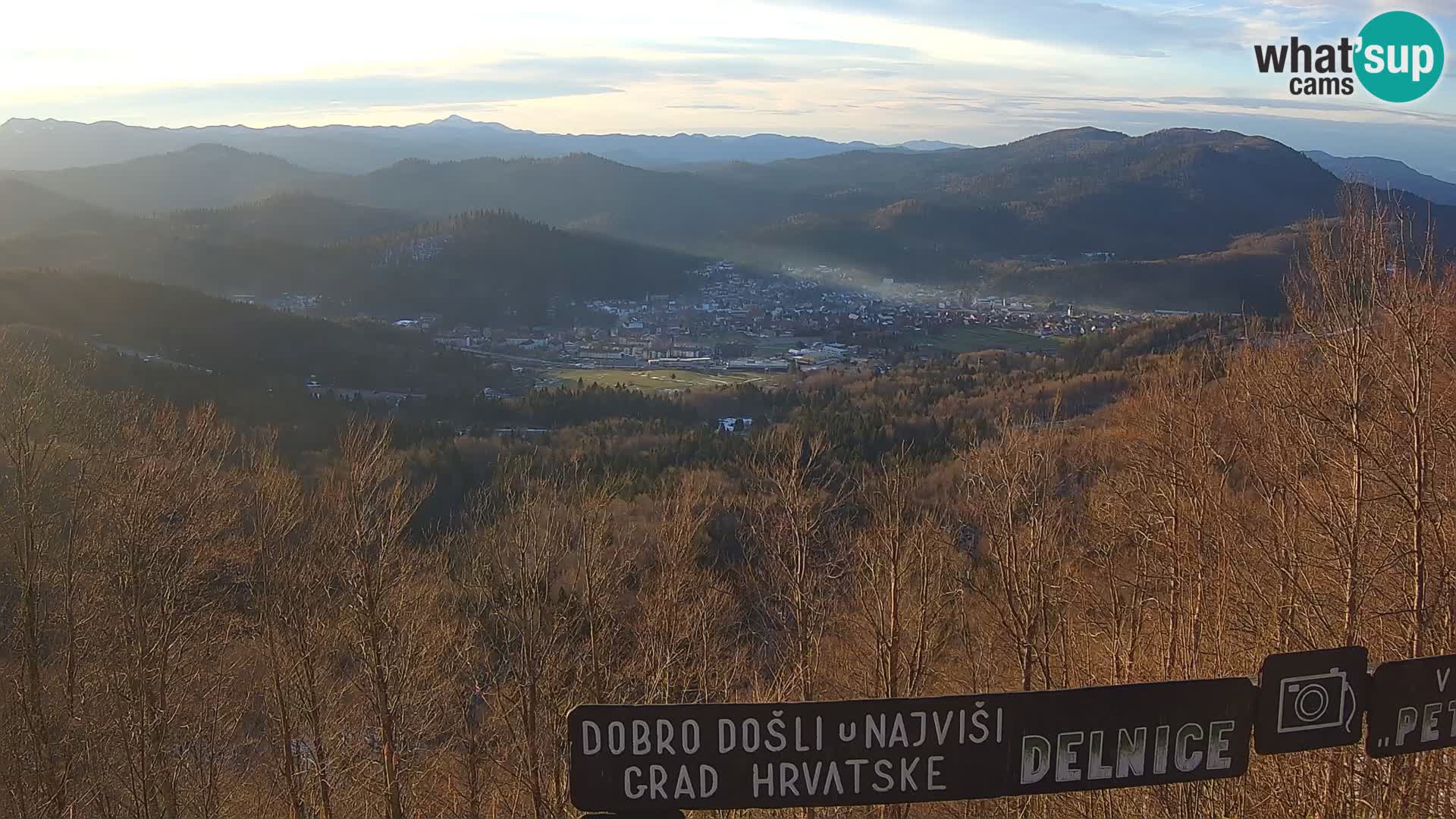 Panorama na Delnice – sa skijališta Petehovac