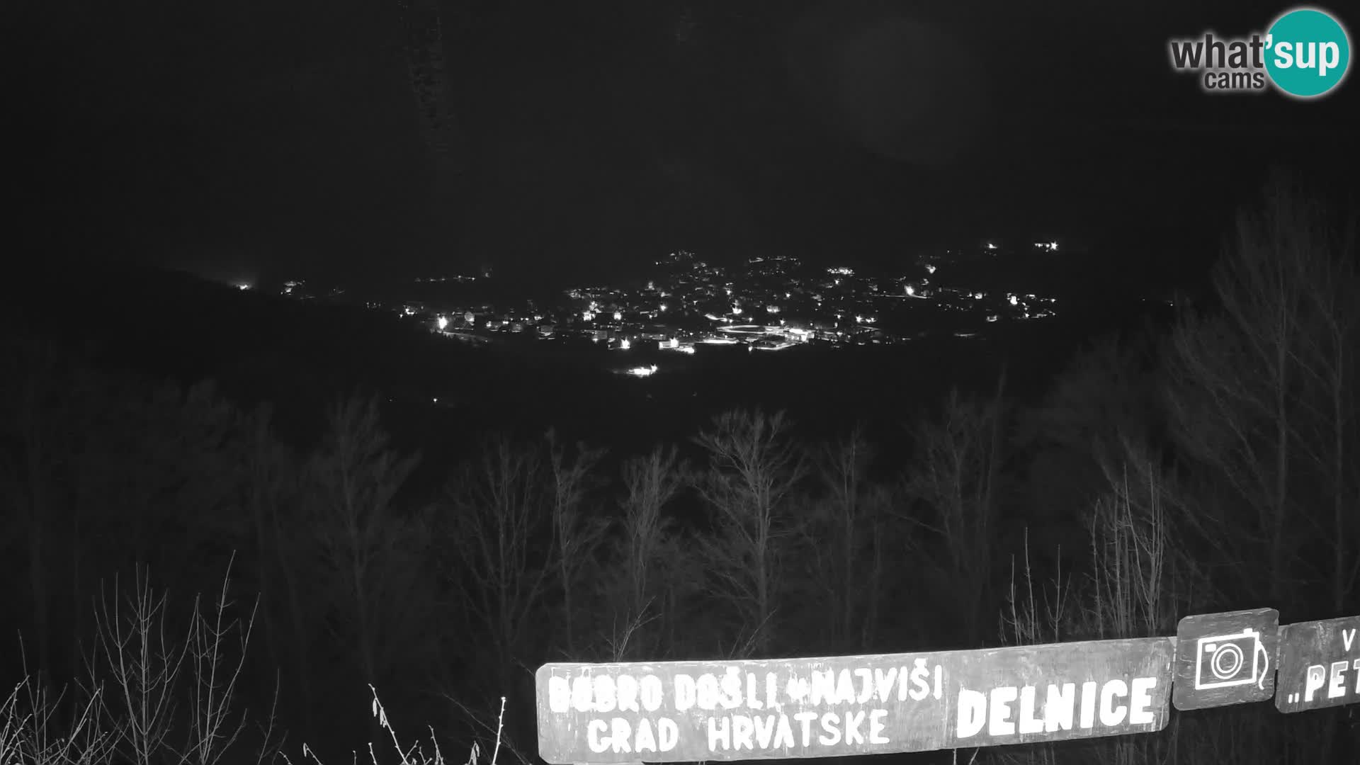 Panorama Delnice – vom Skigebiet Petehovac