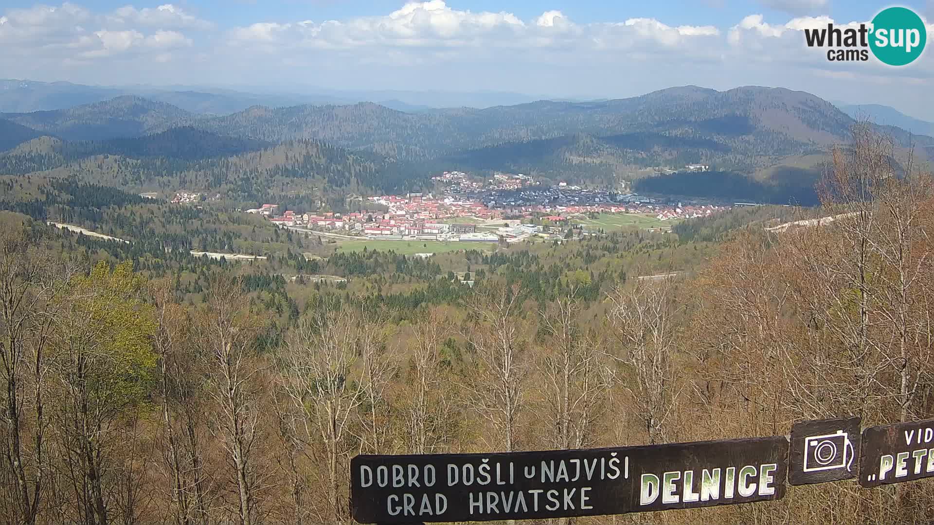 Panorama na Delnice – sa skijališta Petehovac