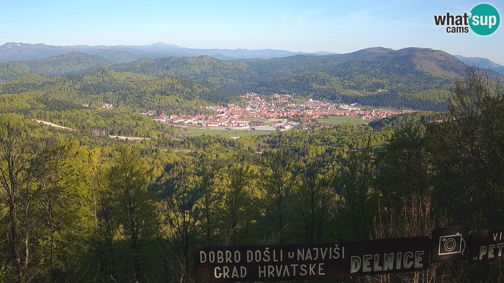 Panorama na Delnice – sa skijališta Petehovac