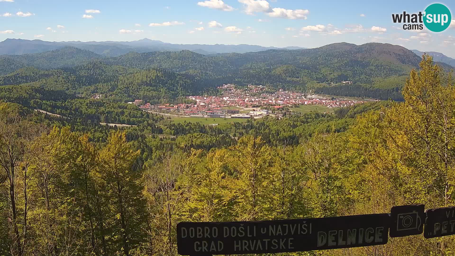Panorama na Delnice – sa skijališta Petehovac