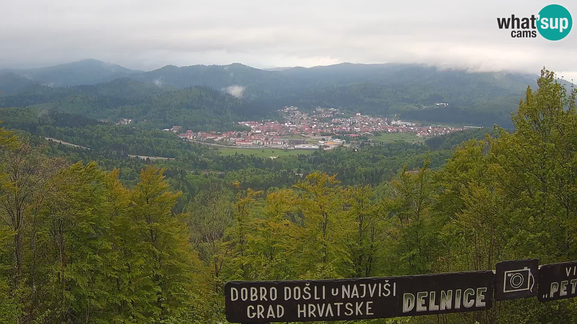 Panorama na Delnice – sa skijališta Petehovac