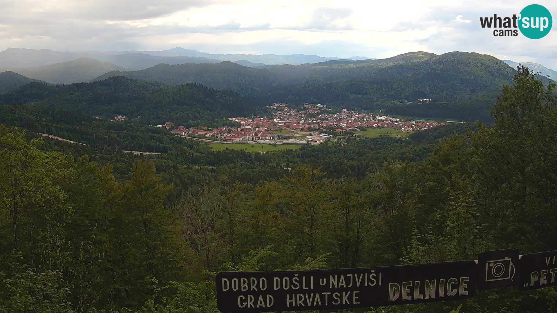 Panorama di Delnice – dalla stazione sciistica Petehovac