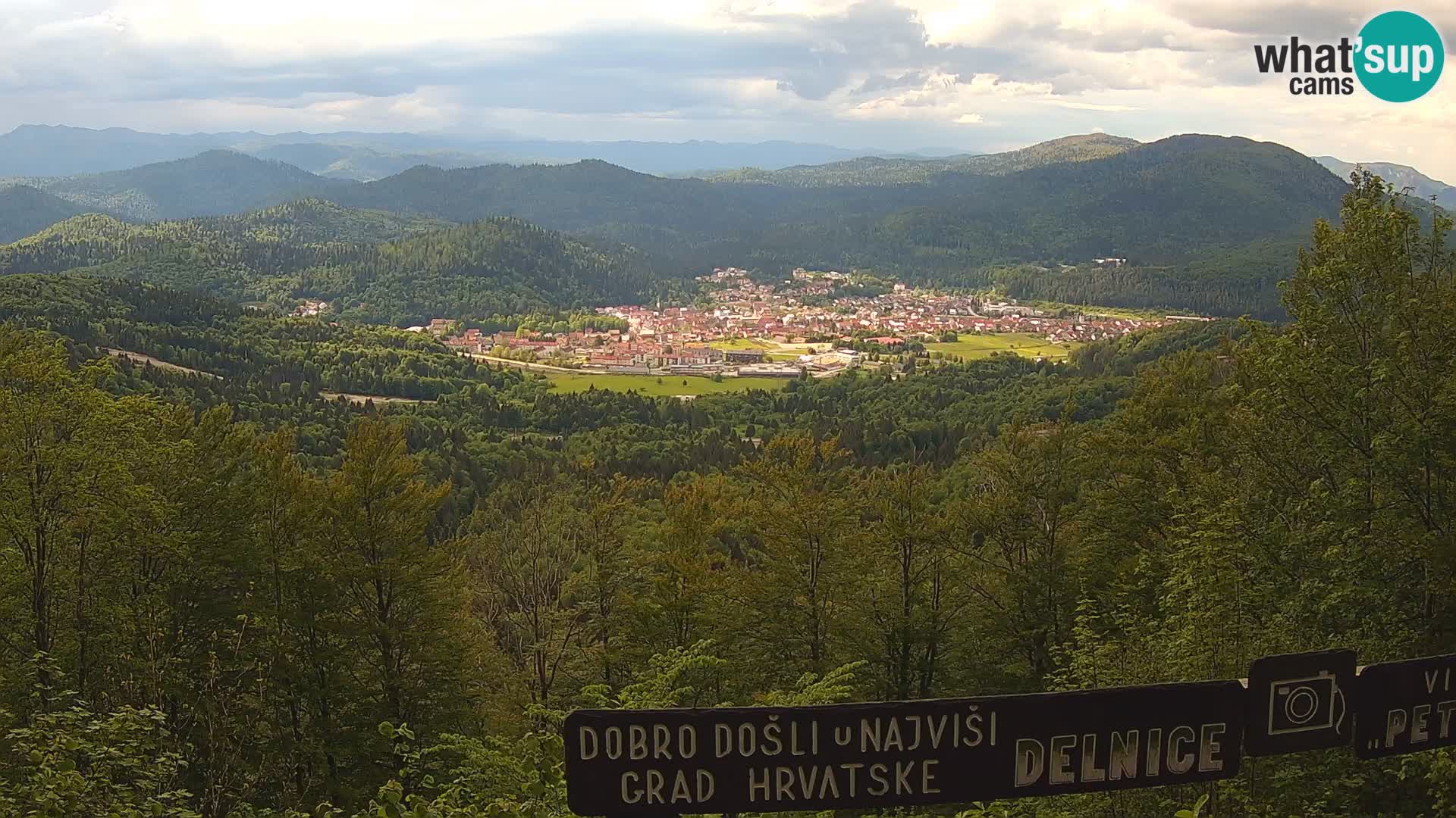 Panorama na Delnice – sa skijališta Petehovac