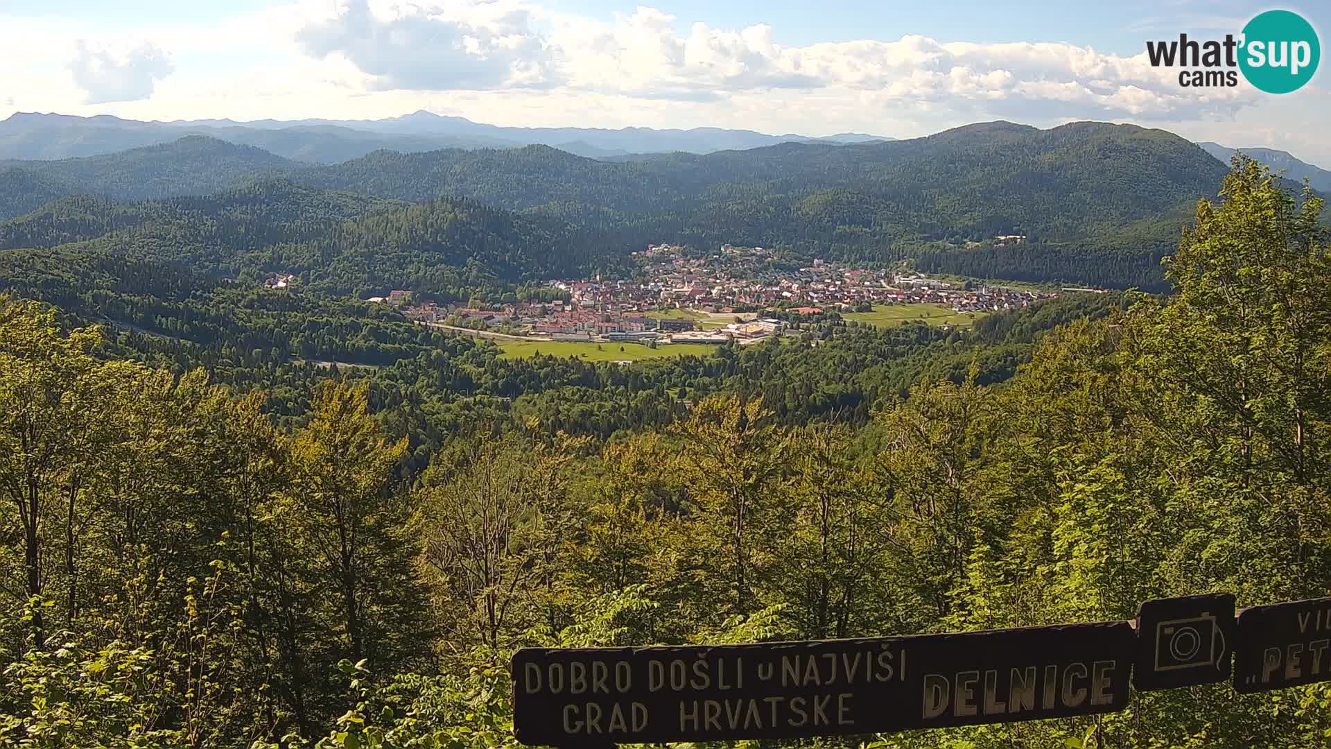 Panorama Delnice – from Ski centar Petehovac