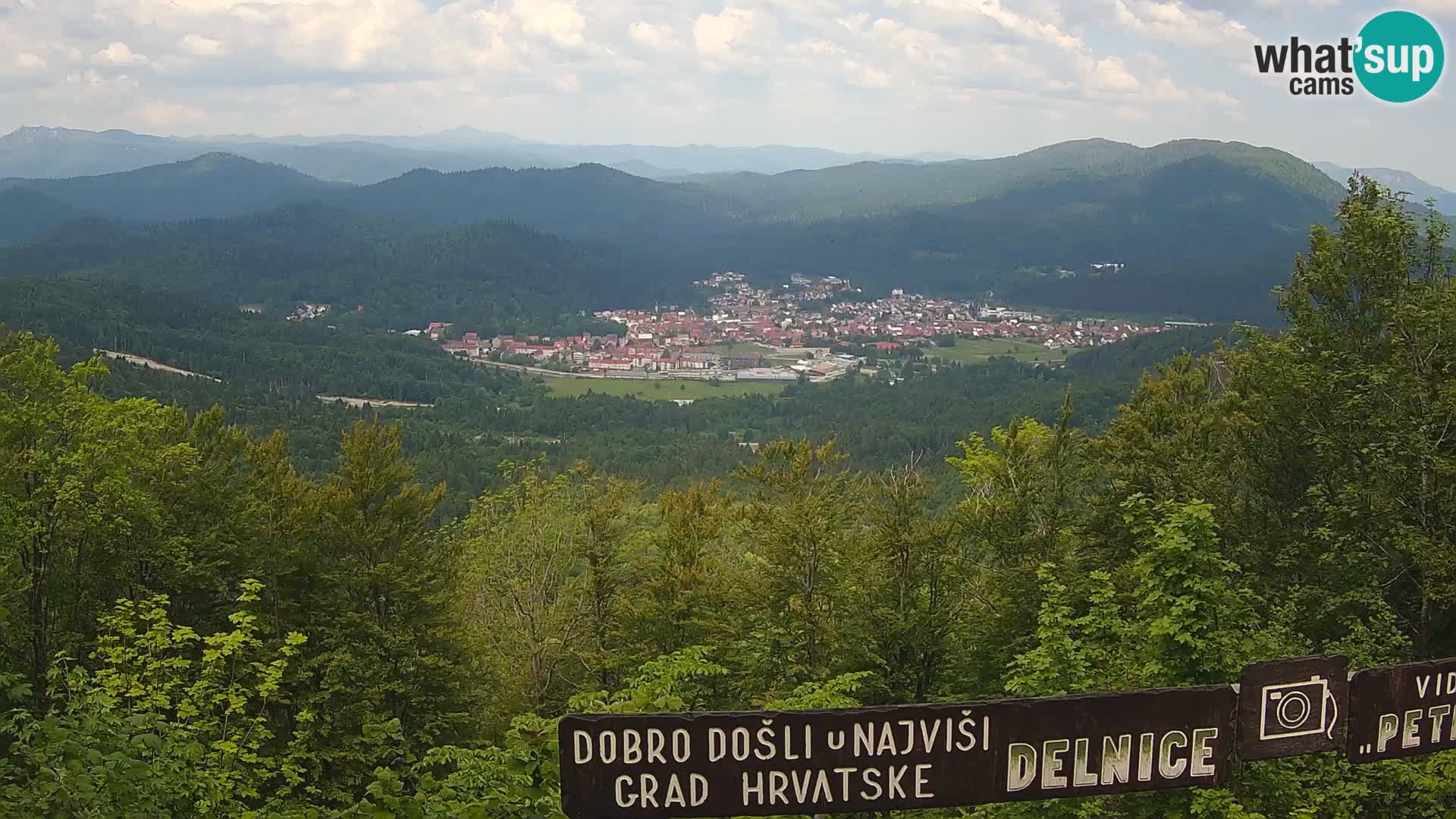 Panorama di Delnice – dalla stazione sciistica Petehovac