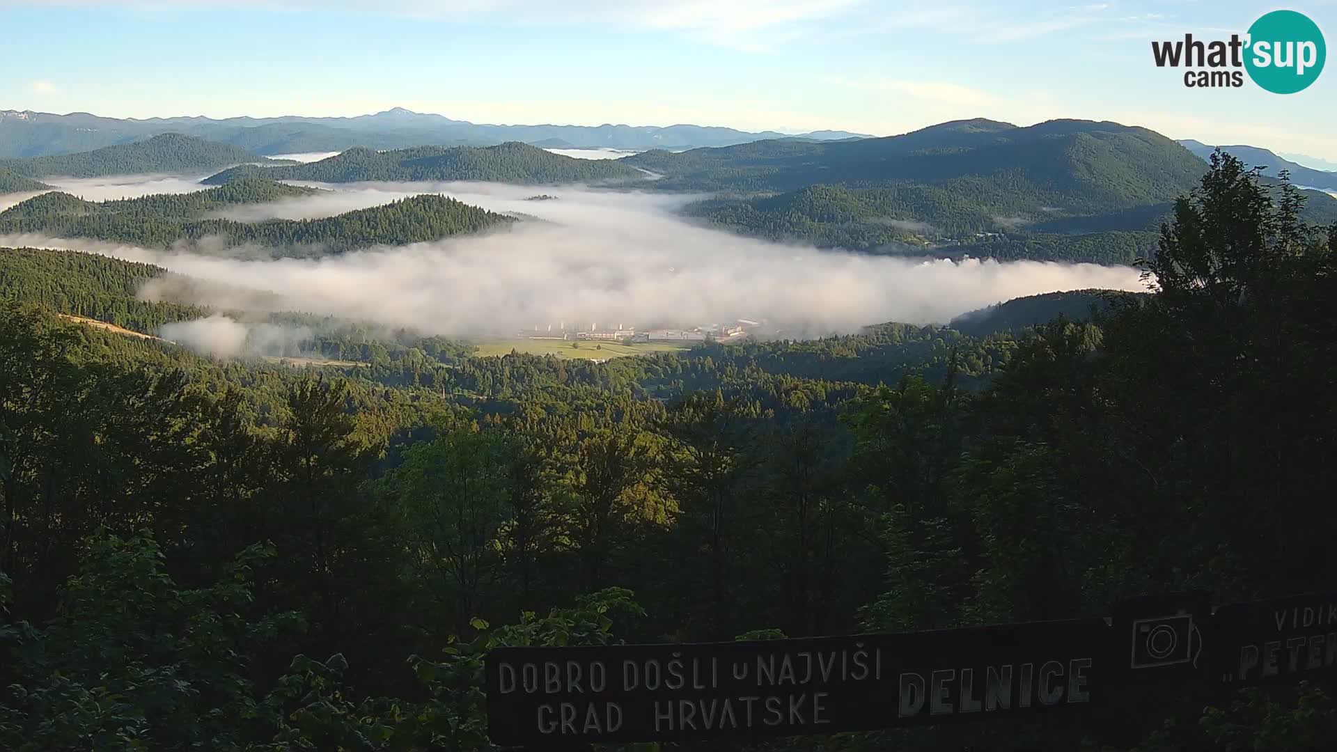 Panorama di Delnice – dalla stazione sciistica Petehovac