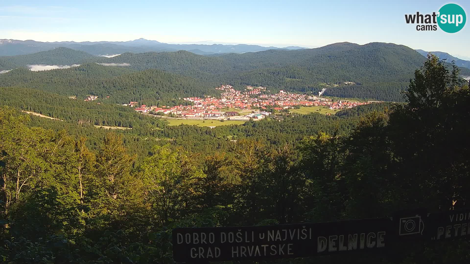 Panorama na Delnice – sa skijališta Petehovac