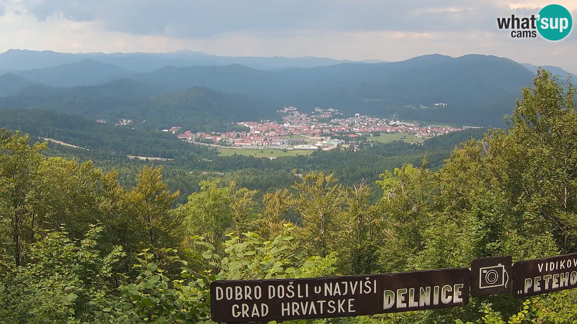 Panorama na Delnice – sa skijališta Petehovac
