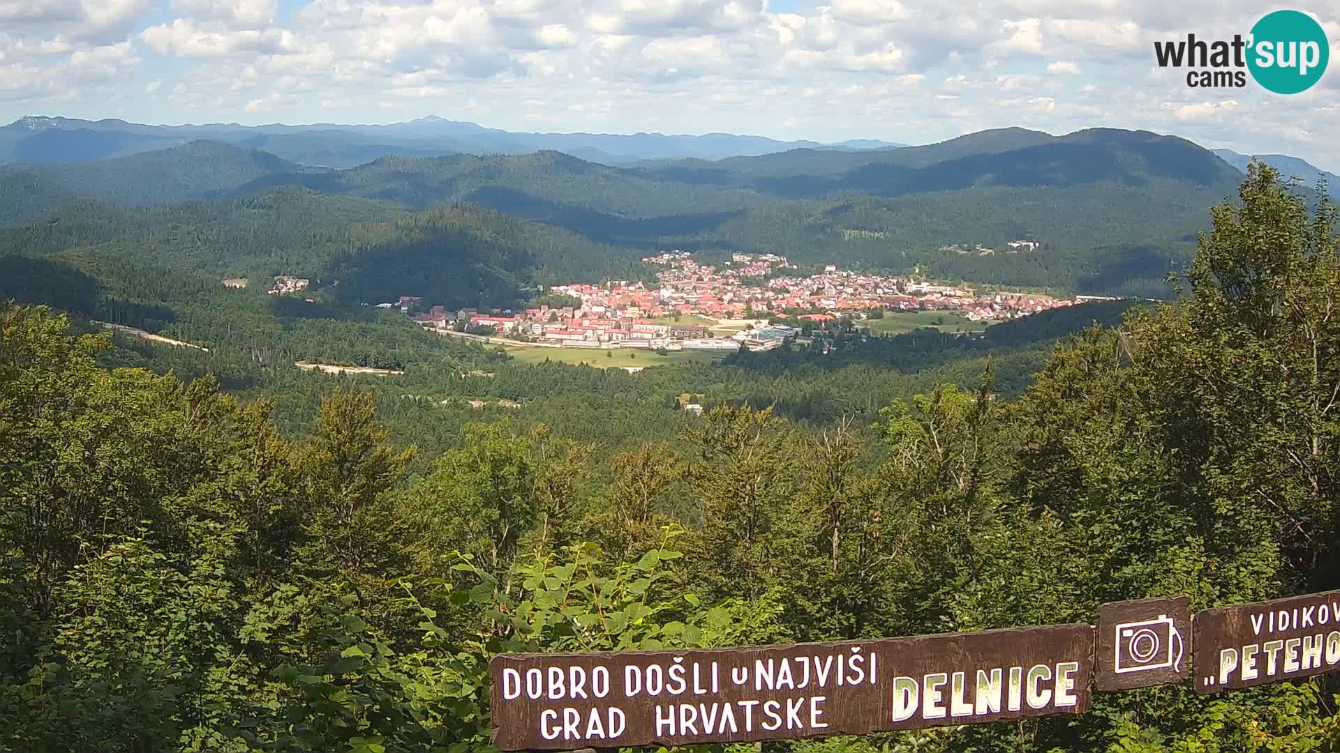 Panorama di Delnice – dalla stazione sciistica Petehovac
