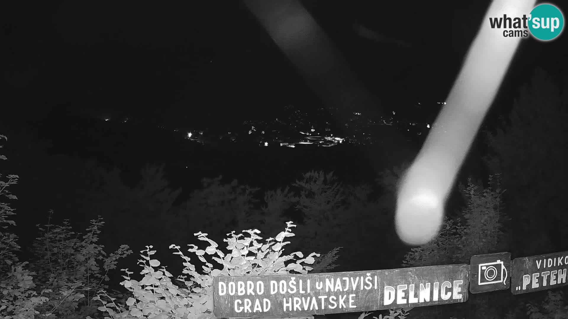 Panorama na Delnice – sa skijališta Petehovac