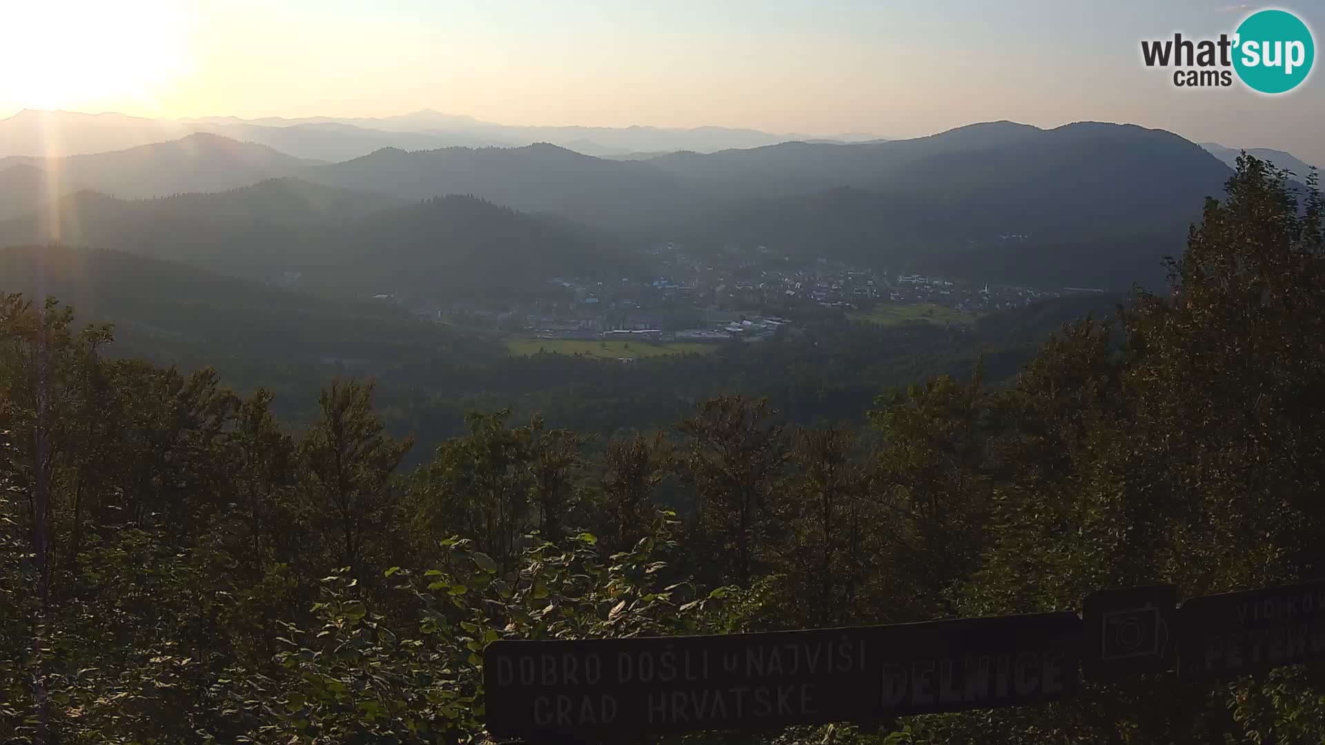 Panorama na Delnice – sa skijališta Petehovac