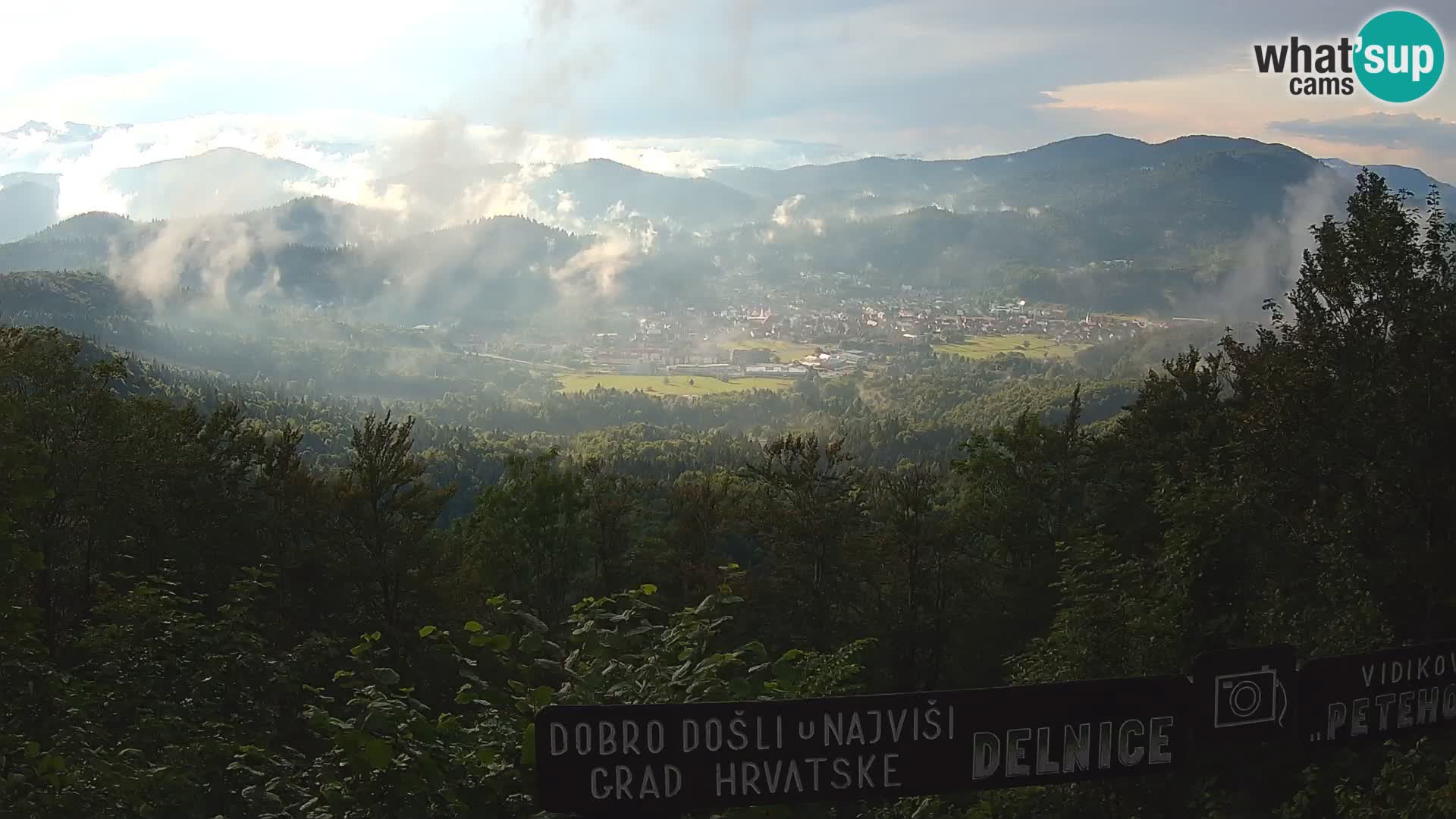 Panorama na Delnice – sa skijališta Petehovac