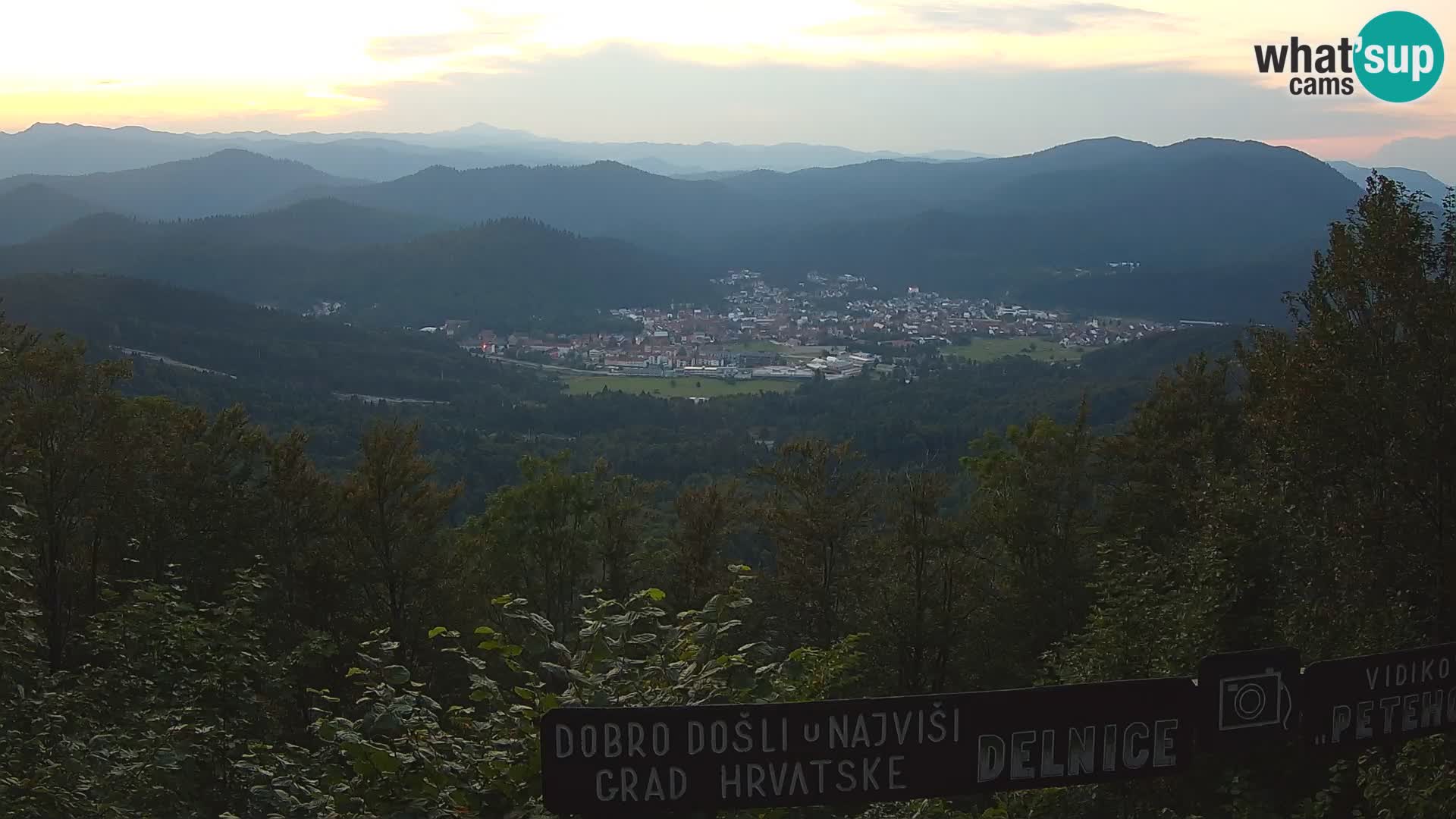 Panorama di Delnice – dalla stazione sciistica Petehovac