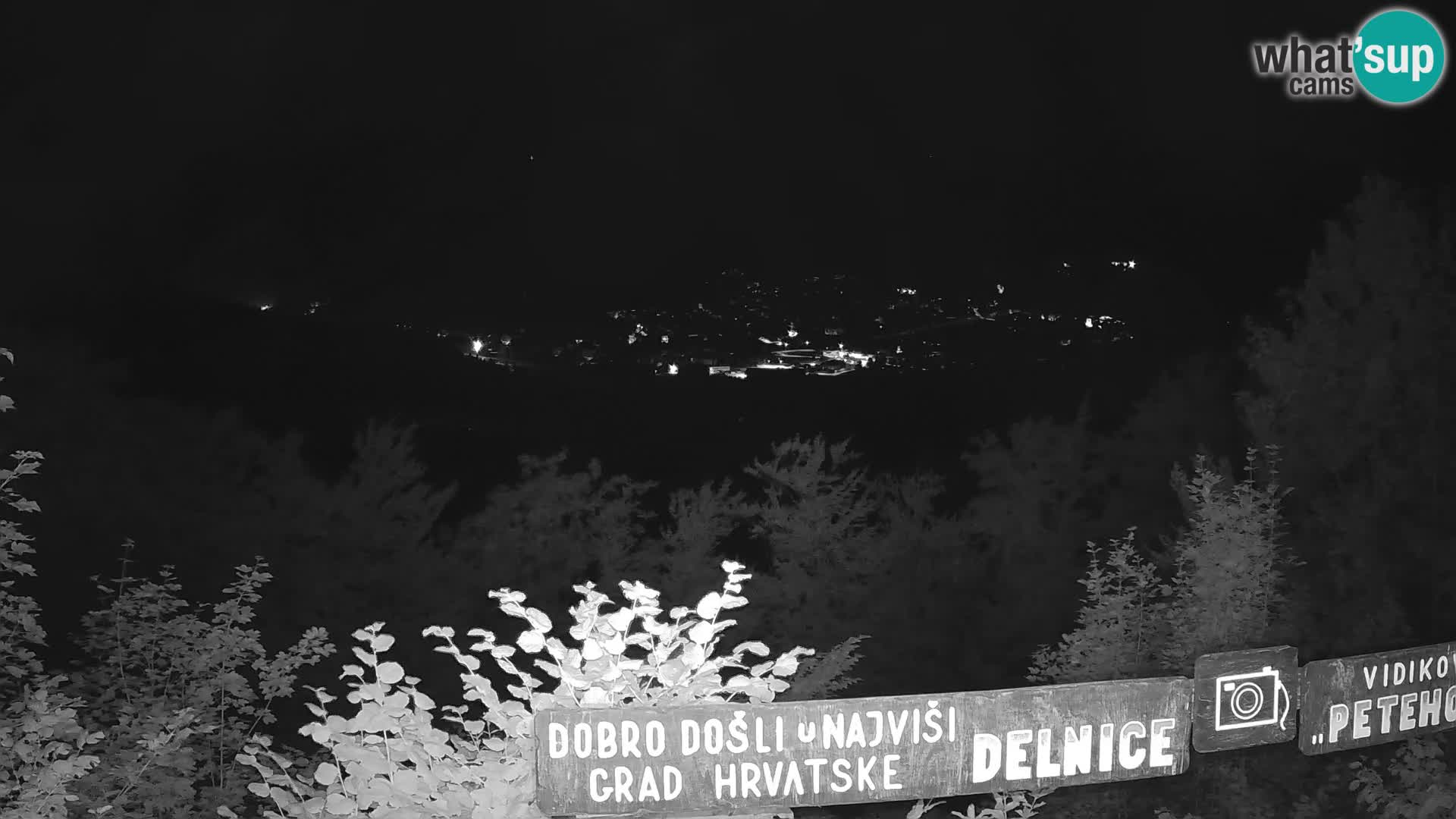 Panorama Delnice – vom Skigebiet Petehovac